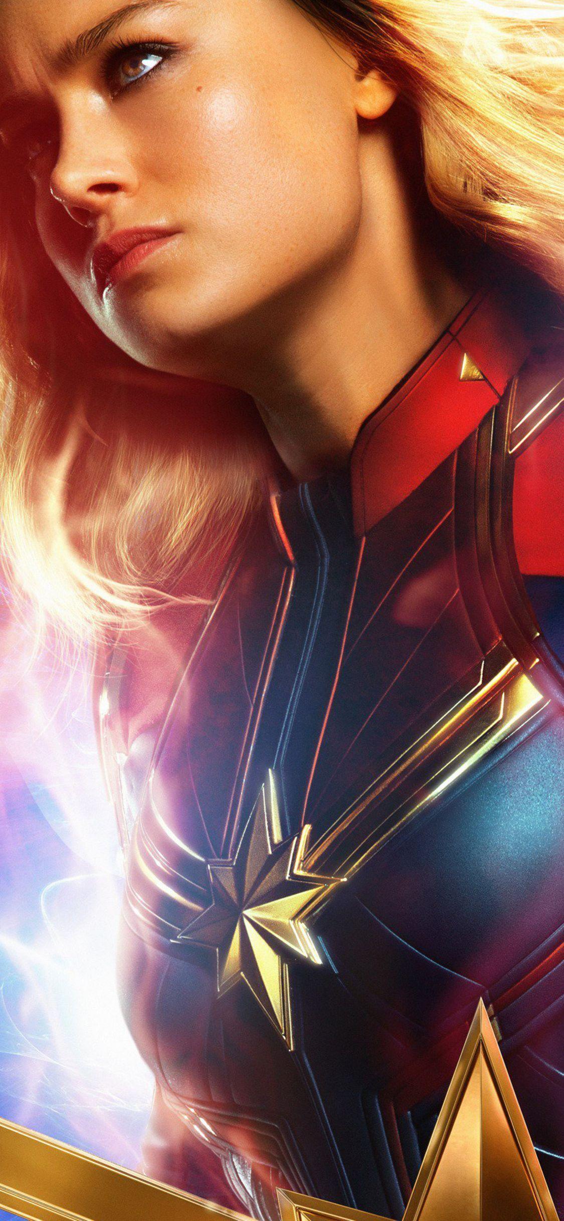 1125x2436 Brie Larson As Carol Danvers In Captain Marvel iPhone XS, iPhone iPhone X HD 4k Wallpaper, Imag. Captain marvel, Brie larson, Marvel iphone wallpaper