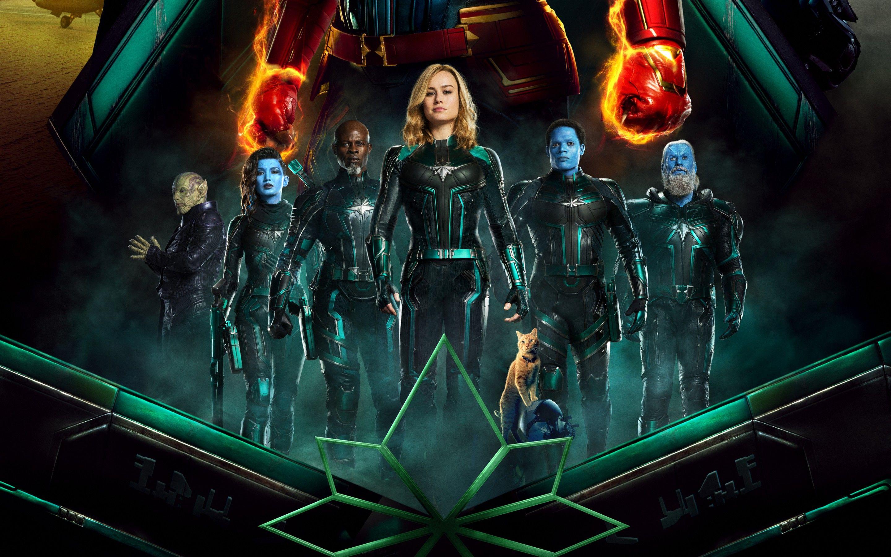 2880x1800 Wallpaper Captain Marvel, Kree team, Carol Danvers, Brie Larson, Djimon Hounsou, Movies / Editor's Picks,. Wallpaper for iPhone, Android, Mobile and Desktop