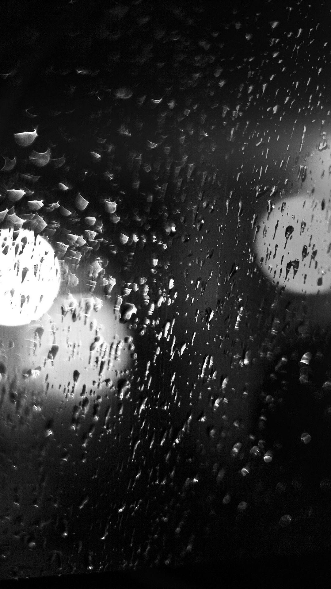 1080x1920 Rainy Night Drops Bokeh Dark Pattern iPhone 8 Wallpaper Free Download