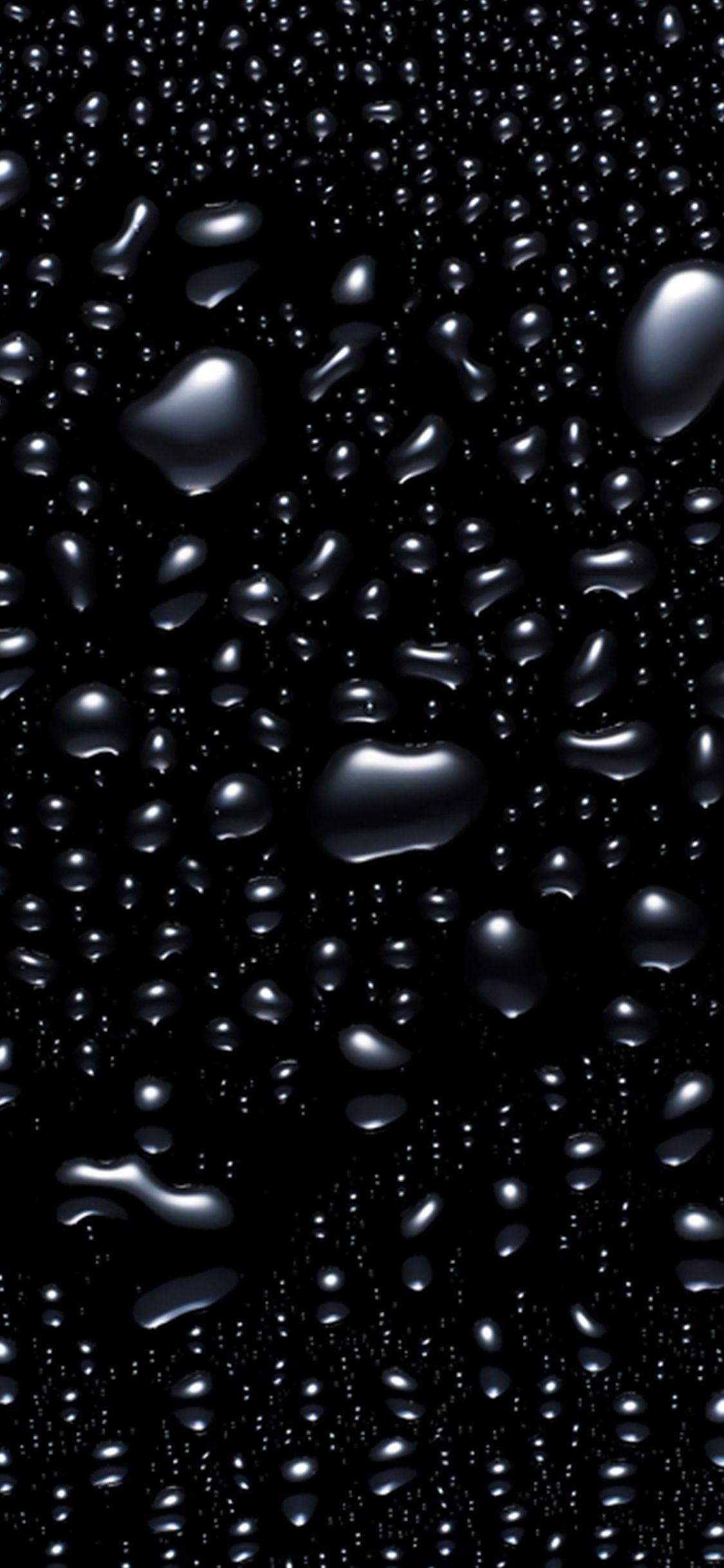 1125x2436 iPhone X wallpaper. bubble rain pattern background