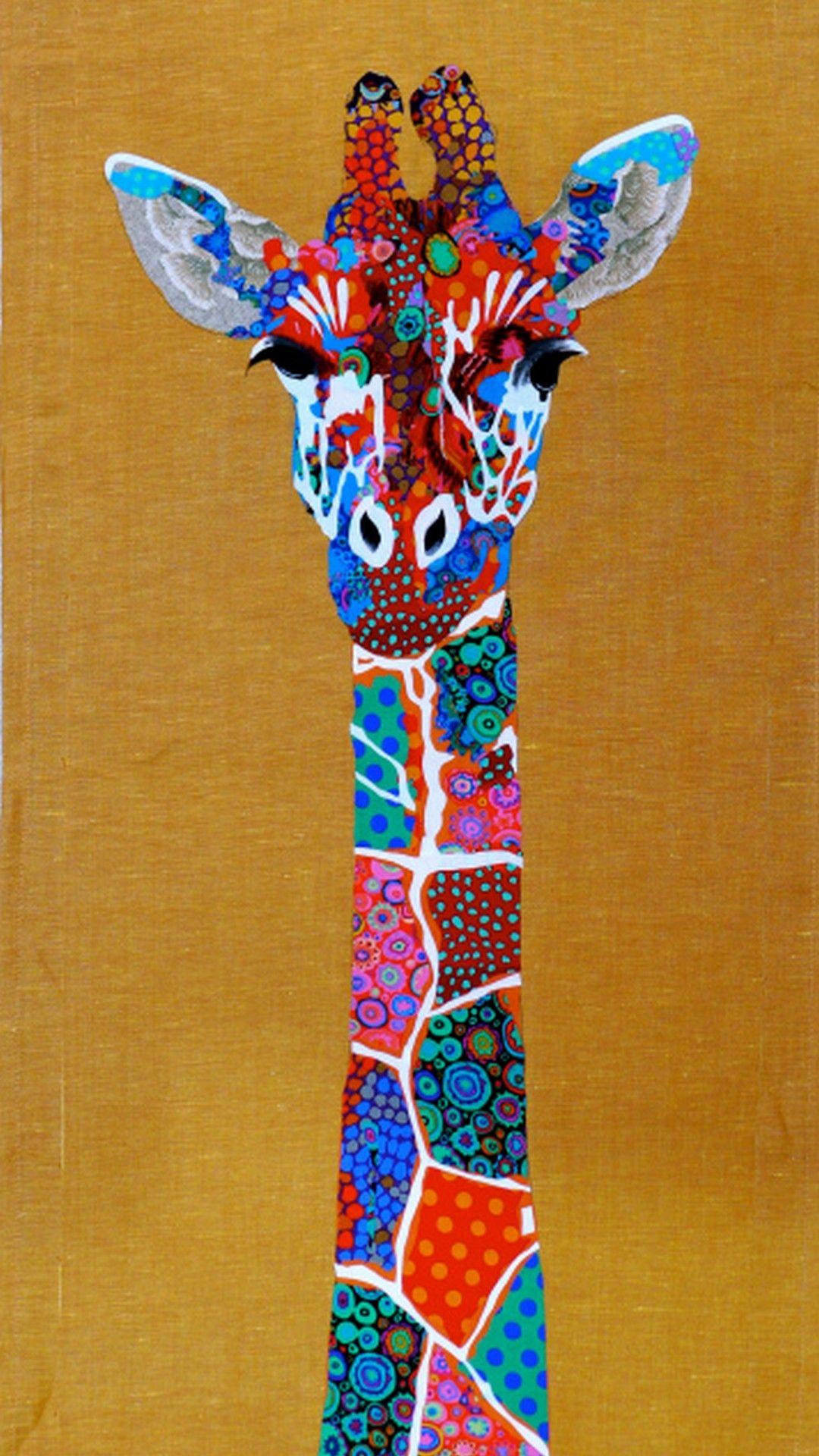 1080x1920 Colorful Giraffe Wallpaper iPhone Live Wallpaper HD