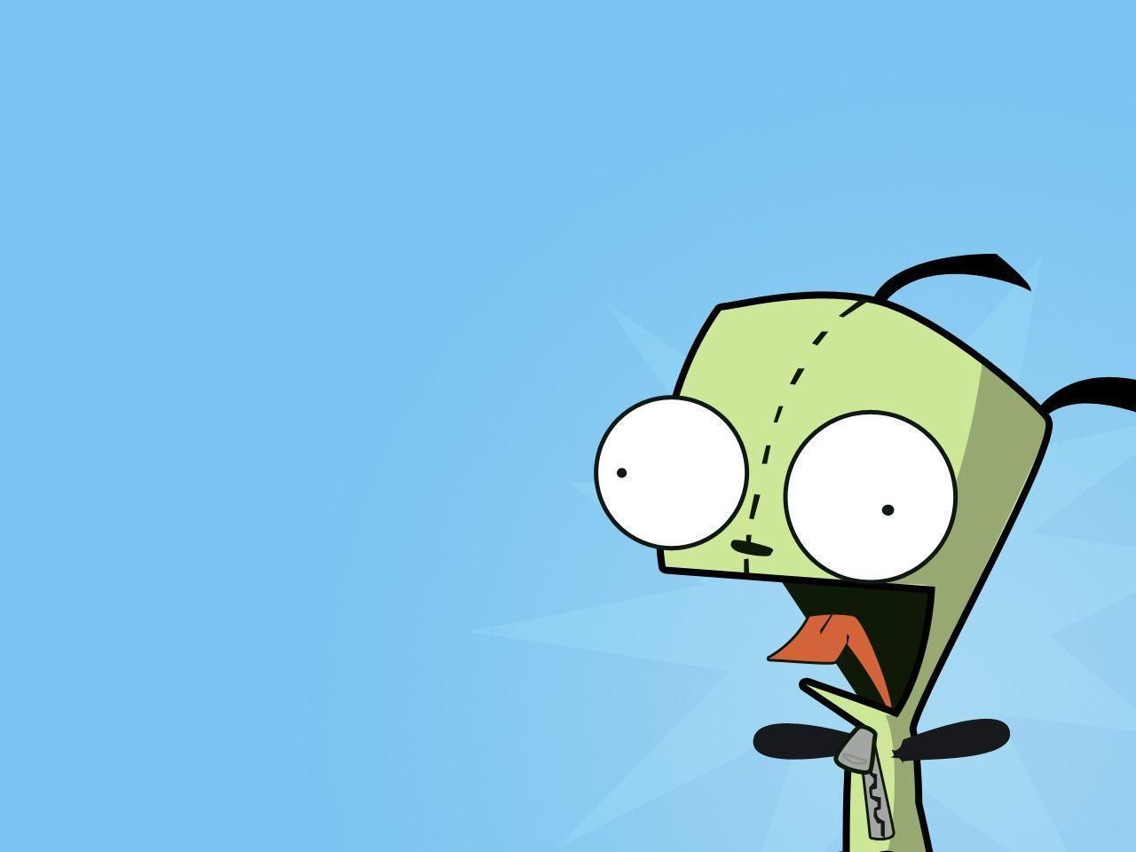 Girgoose, alien, animated, cartoon, cute, funny, gir, invader zim, robot,  zim, HD phone wallpaper