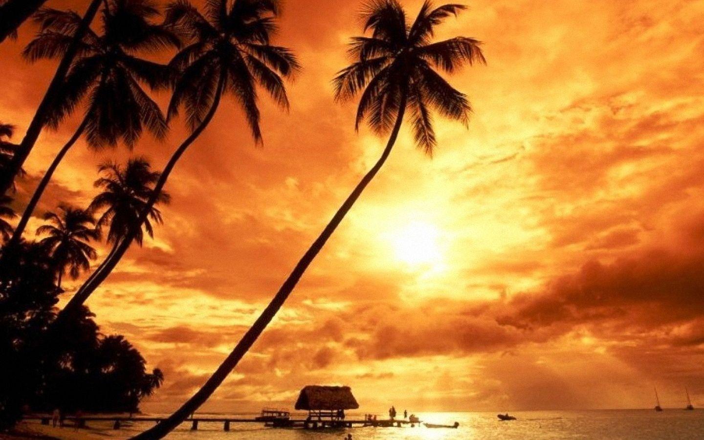 1440x900 Sunset Kuta Bali Beach HD Wallpaper Wide