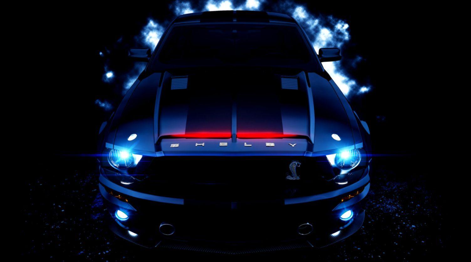 1504x837 Blue Ford Mustang Wallpaper Desktop