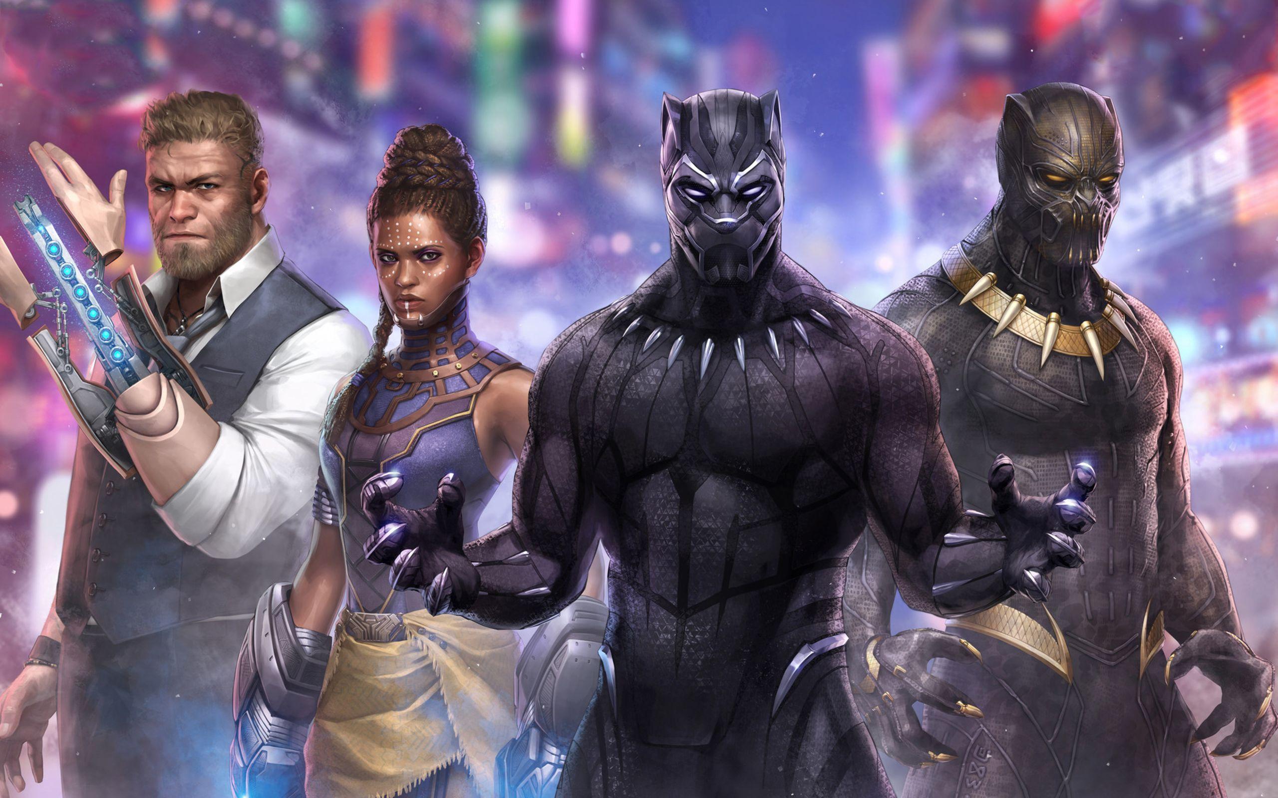 2560x1600 Black Panther Marvel Fight 2560x1600 Resolution HD 4k Wallpaper, Image, Background, Photo and Picture
