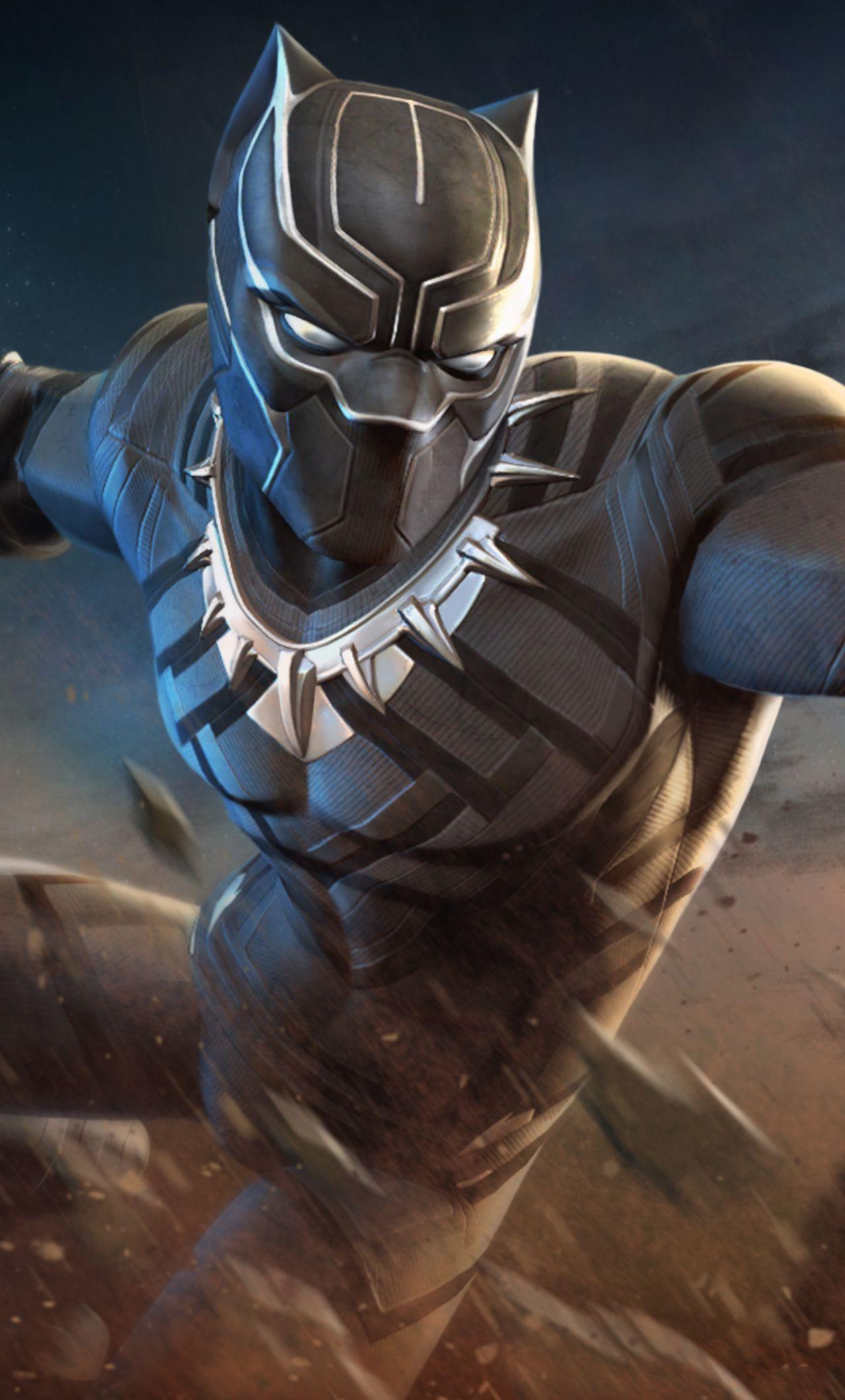 1280x2120 iPhone Superhero Black Panther Wallpaper