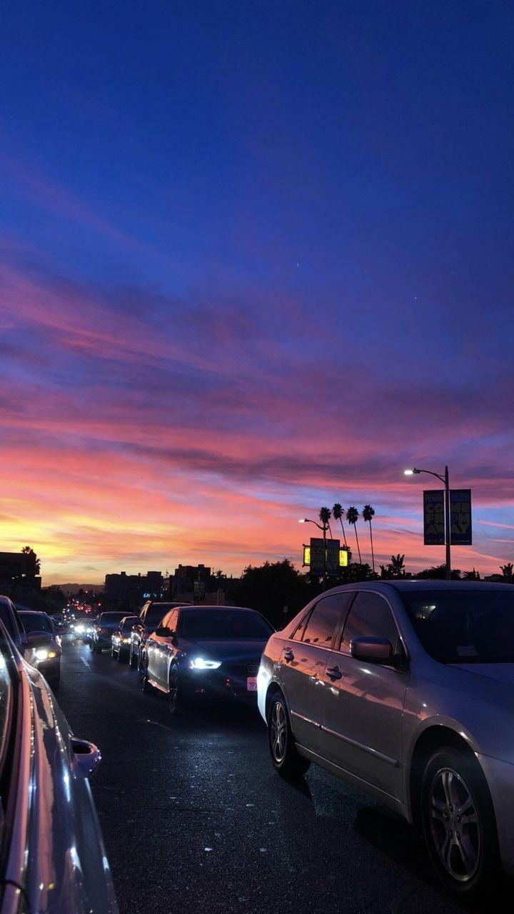 720x1280 tumblr, wallpaper, sunset and aesthetic