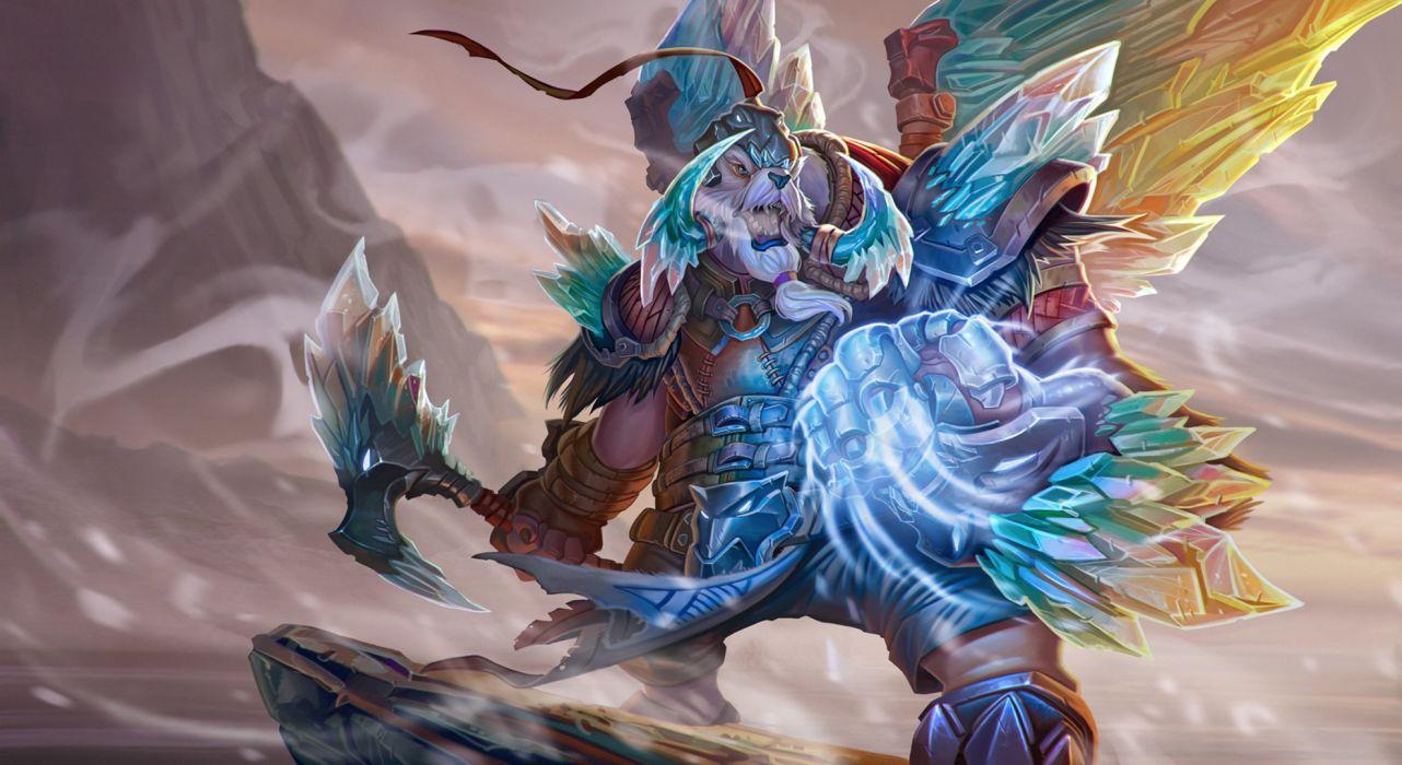 1282x700 DOTA 2 Tusk ymir ice Games Fantasy magic monster warrior artwork wallpaperx1081
