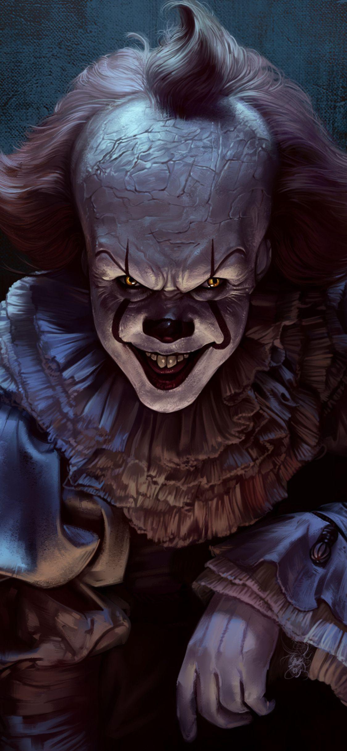 1125x2436 Pennywise Joker 4k iPhone XS, iPhone iPhone X HD 4k Wallpaper, Image, Background, Photo and Picture