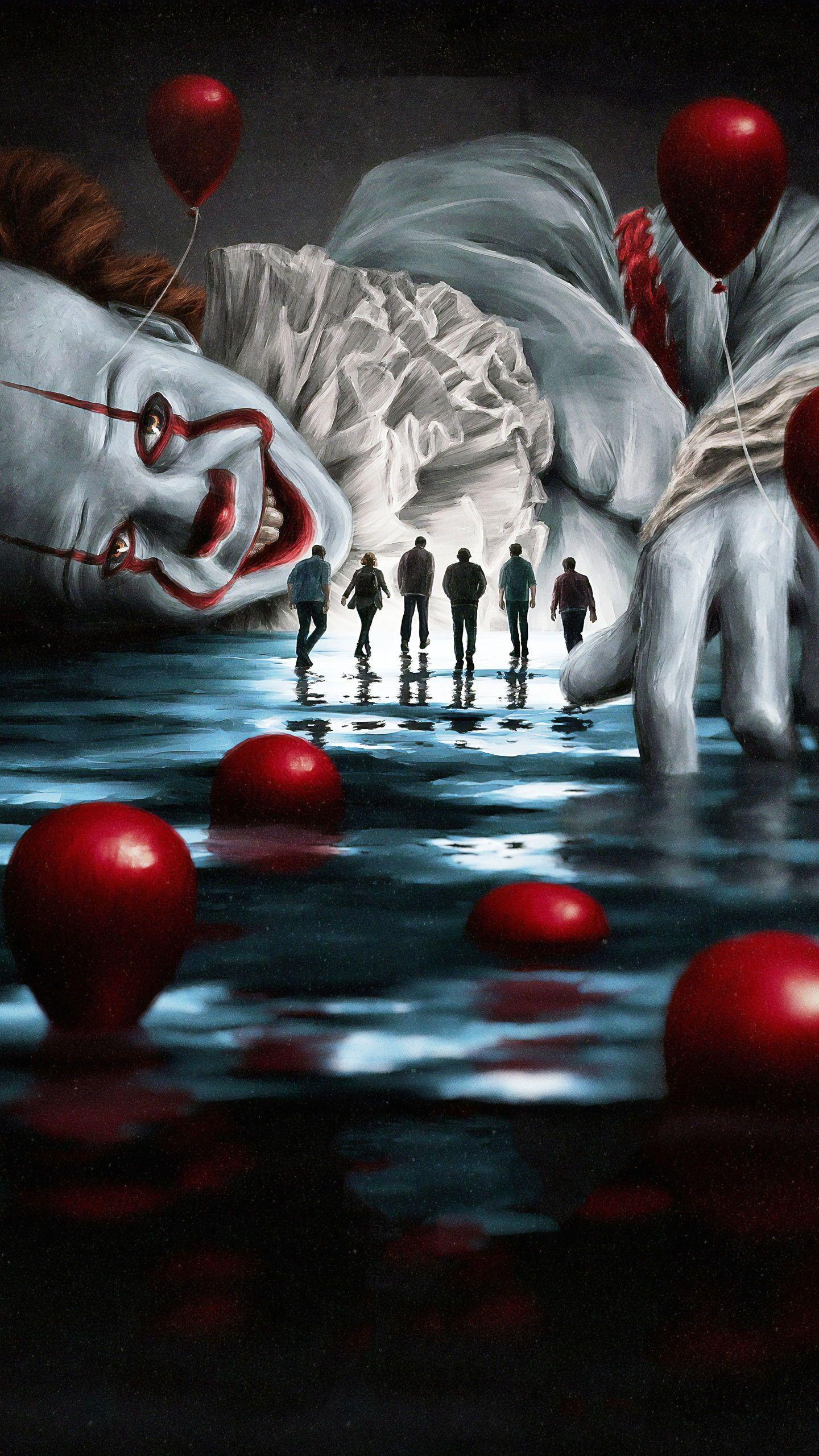 1440x2560 WOMAN BURNS PENNYWISE(IT) DOLL THAT LANDS IN HER BACKYARD. #IT #IT2 #ITChapterTwo #PennyWise #Clown #Horror #W. Scary wallpaper, Horror movie art, Horror artwork