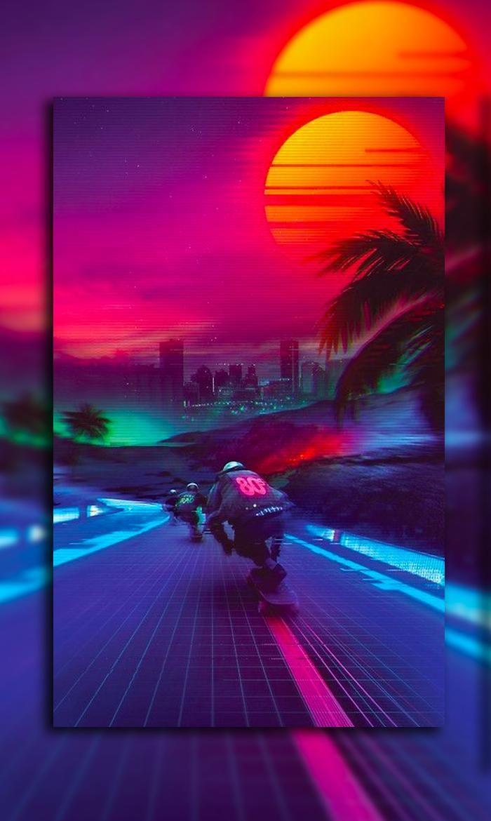 700x1170 80's Wallpaper Aesthetic 4K. Vaporwave wallpaper, Wallpaper, Pretty picture