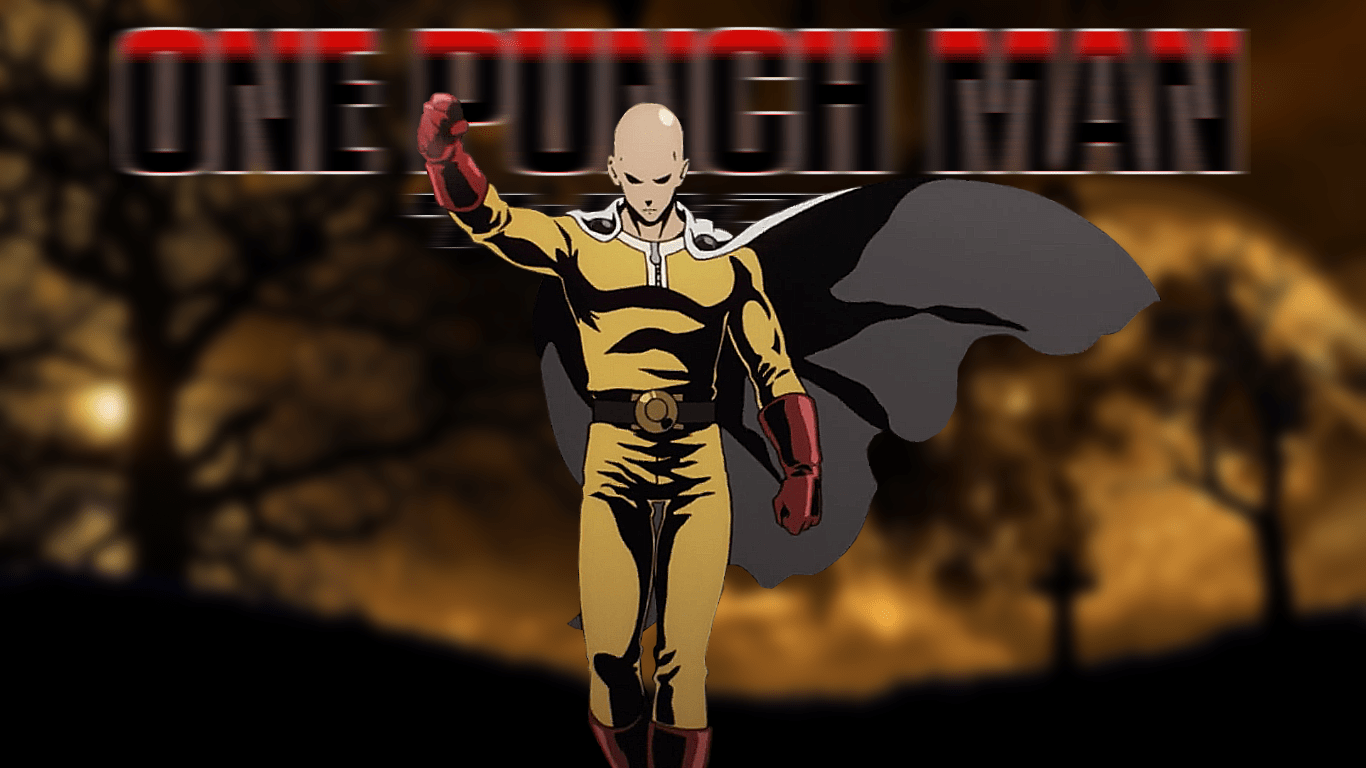 1366x768 One Punch Man HD Desktop Wallpaper Kecbio