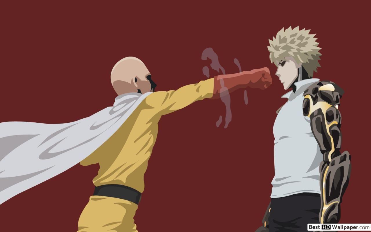 1280x800 One Punch Man, Saitama, Minimalist HD wallpaper download