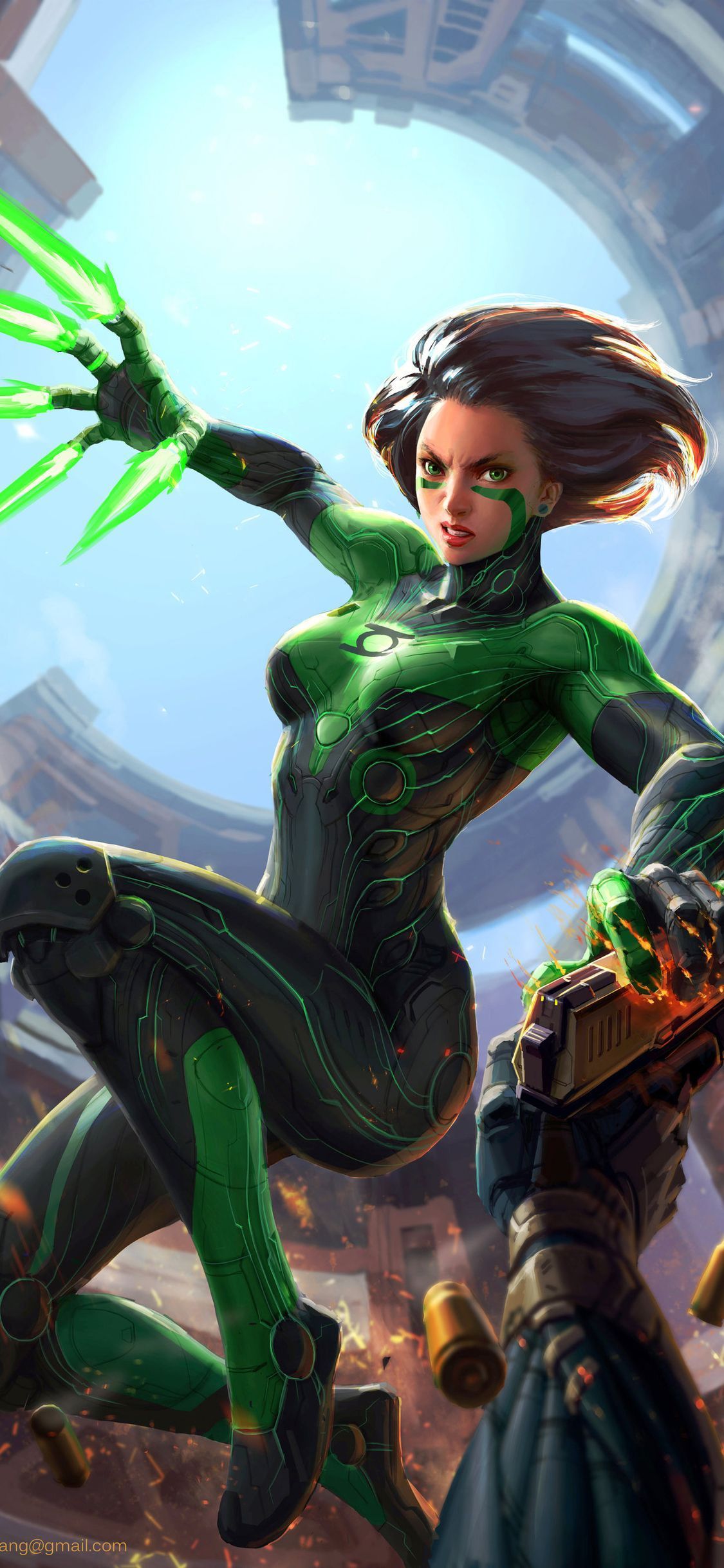 1125x2436 Green Lantern Jessica Cruz Wallpaper