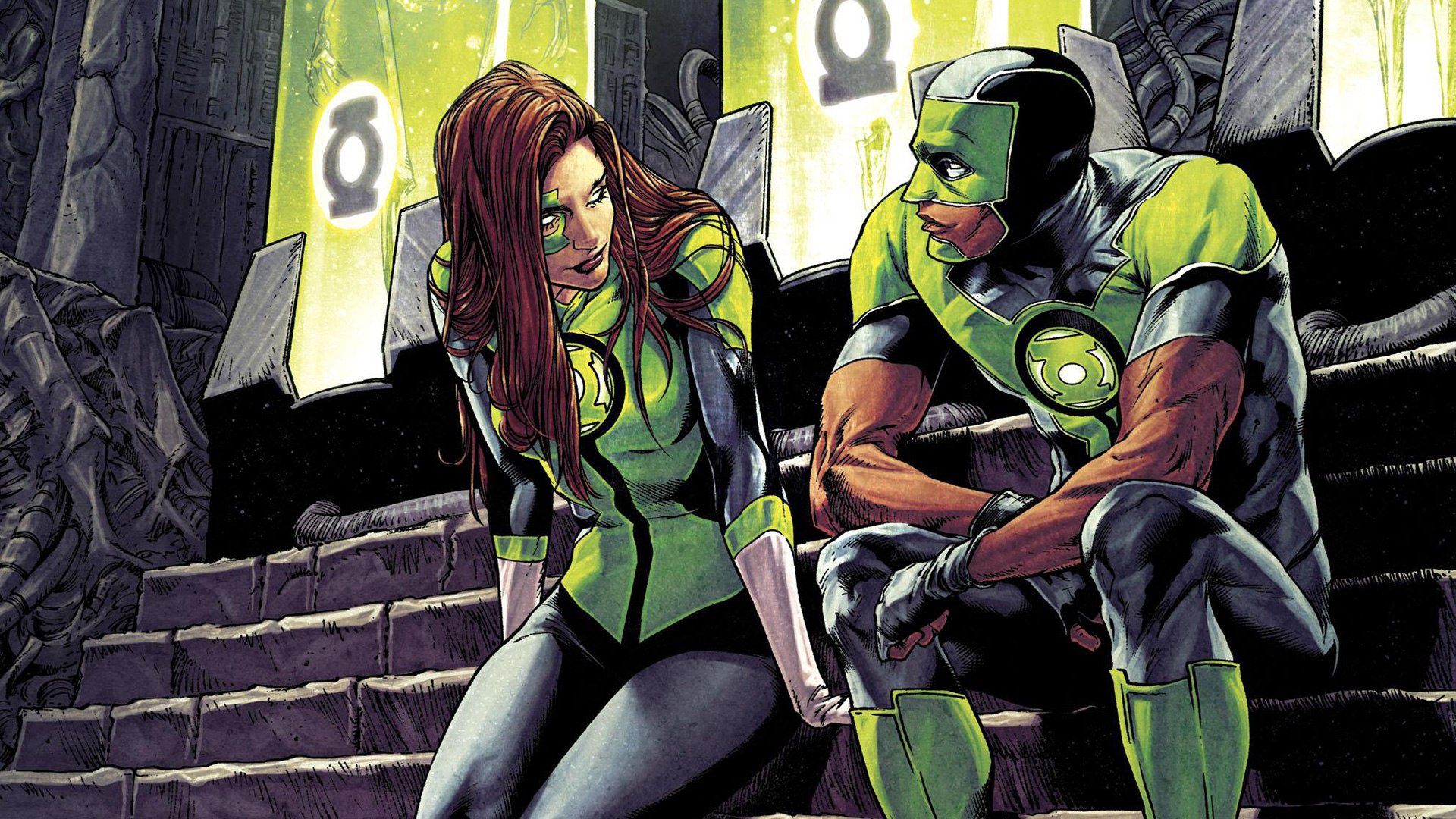 1920x1080 Green Lantern Duo: Simon Baz & Jessica Cruz in DC Comics HD Wallpaperx1080