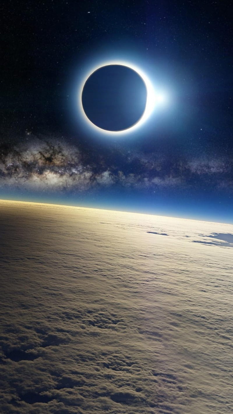 800x1422 Solar eclipse, day, outer space, HD phone wallpaper
