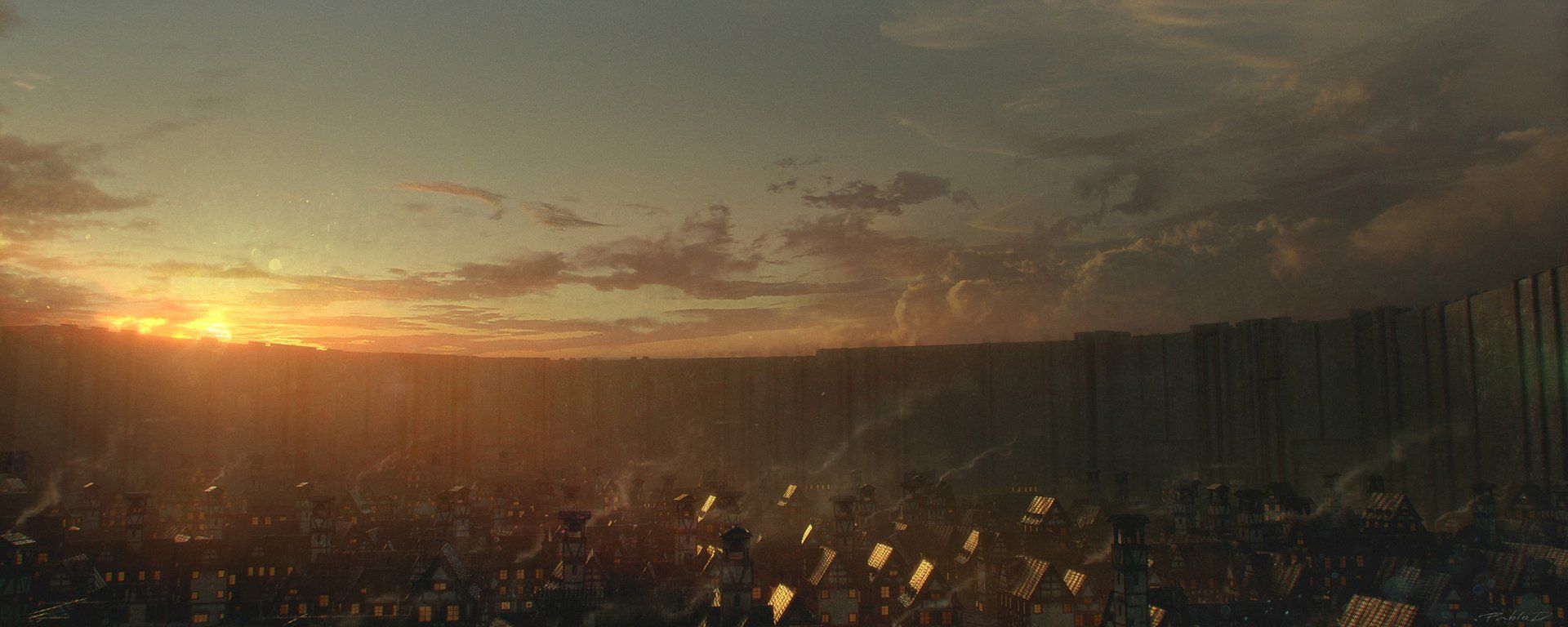 1920x768 Attack on Titan: Sunrise Over The Wall HD Wallpaper