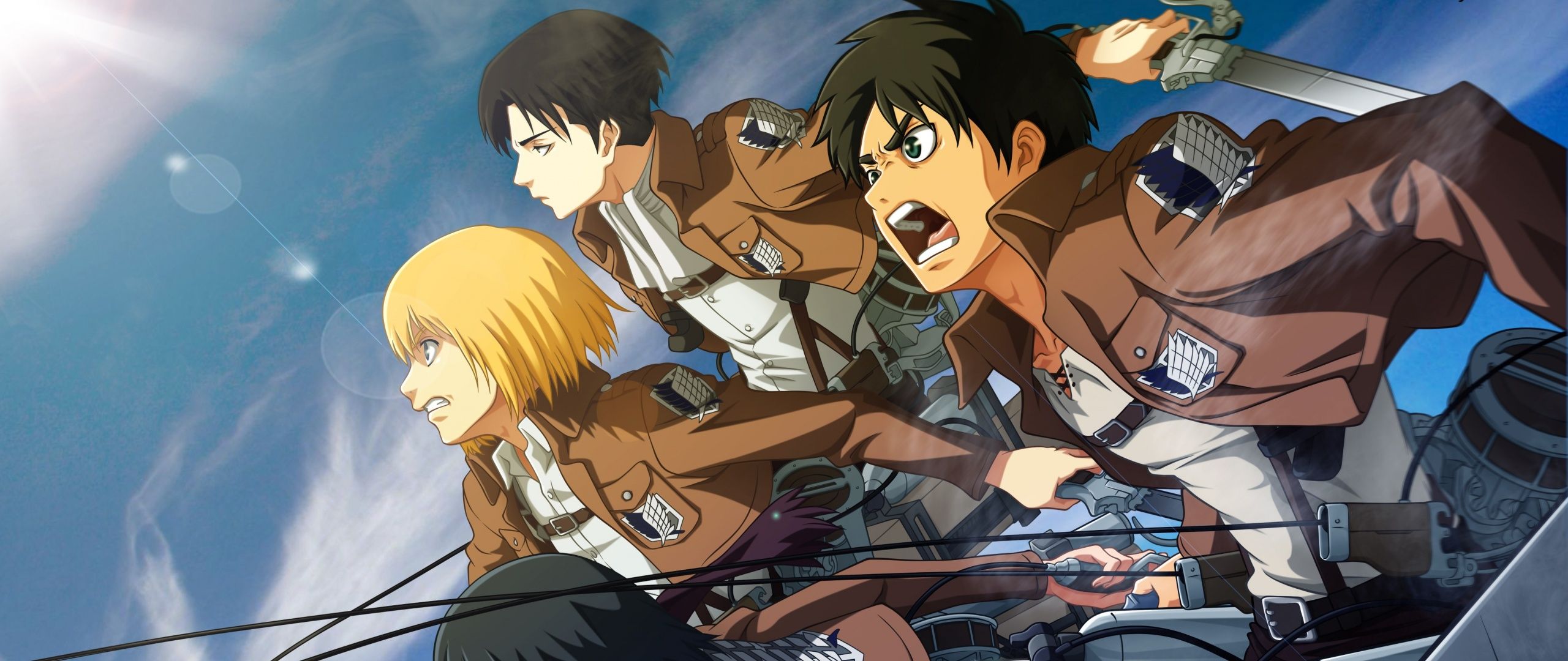 2560x1080 Attack on Titan Wallpaper 4K, Anime series, Levi Ackerman