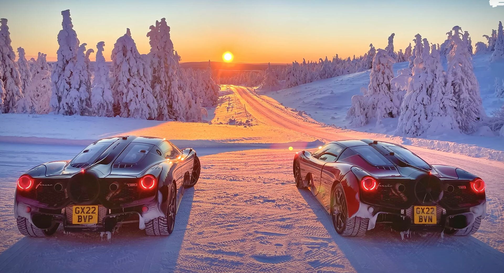 1920x1040 See Gordon Murray's T.50 V12 Conquer Ice And Snow With Epic Swedish Slides