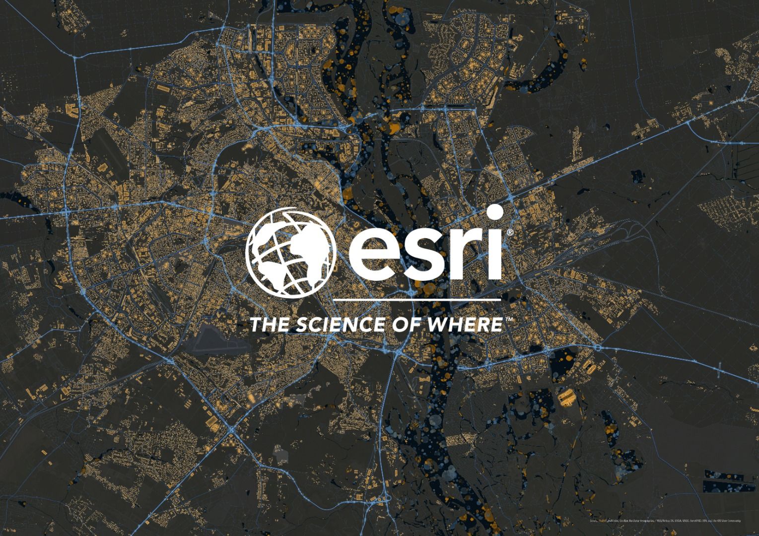 1529x1080 Wallpaper with ArcGIS Vector Tile Style Editor