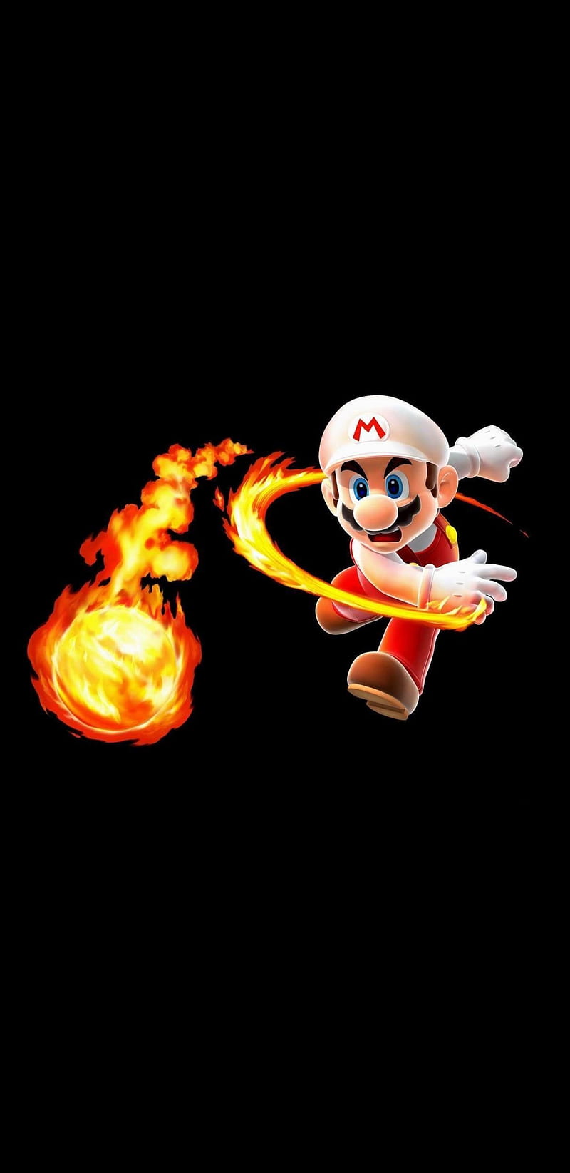 800x1644 Mario bros, fire, nintendo, plant, HD phone wallpaper