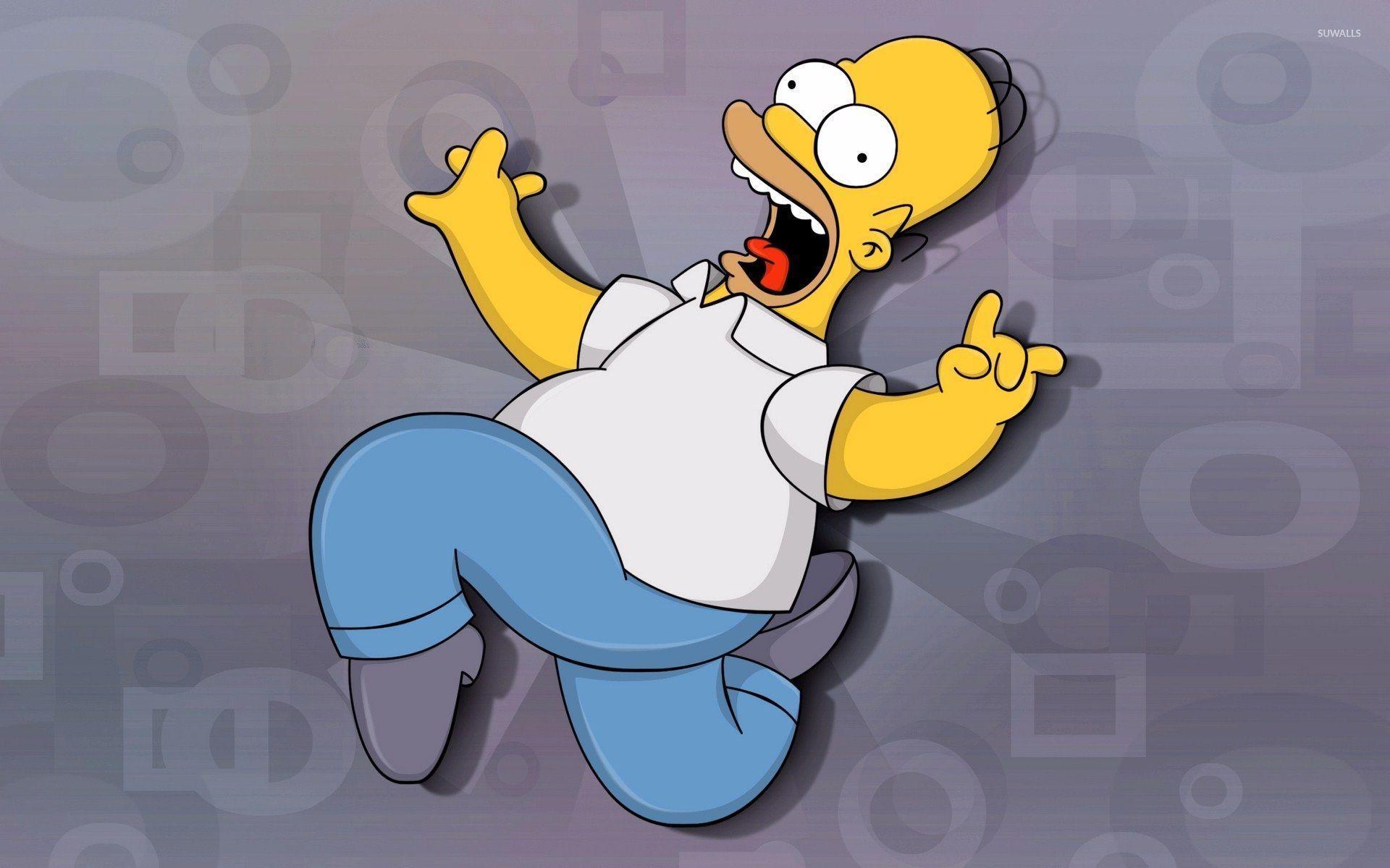 1920x1200 Scared Homer Simpson Simpsons wallpaper wallpaper