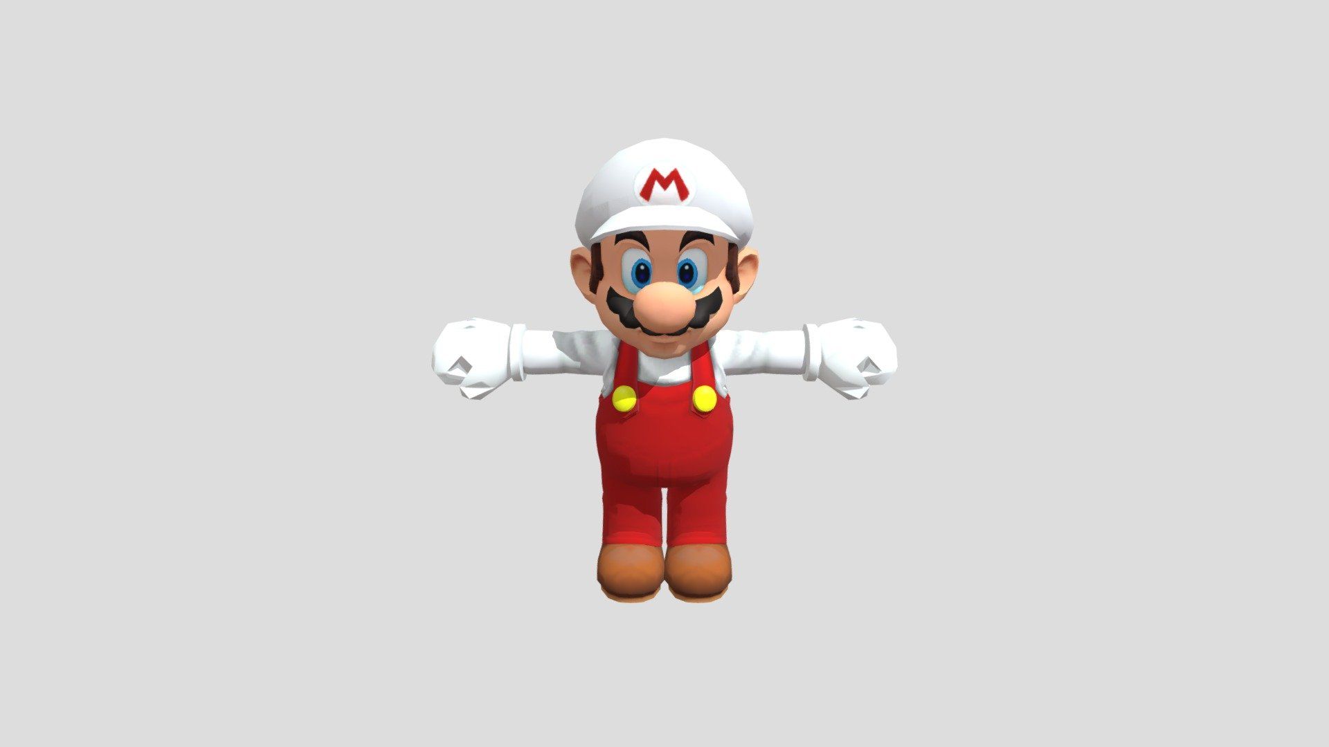 1920x1080 Wii Mario Galaxy Mario Free 3D model by DokigerElRojito [2079dd3]