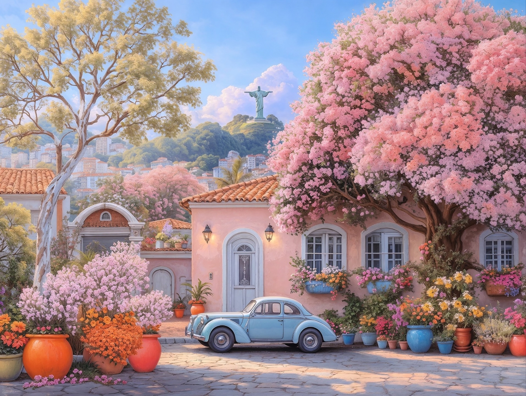2000x1506 Rio De Janeiro Brazil Beautiful Nature And Old Car Cozy Peaceful