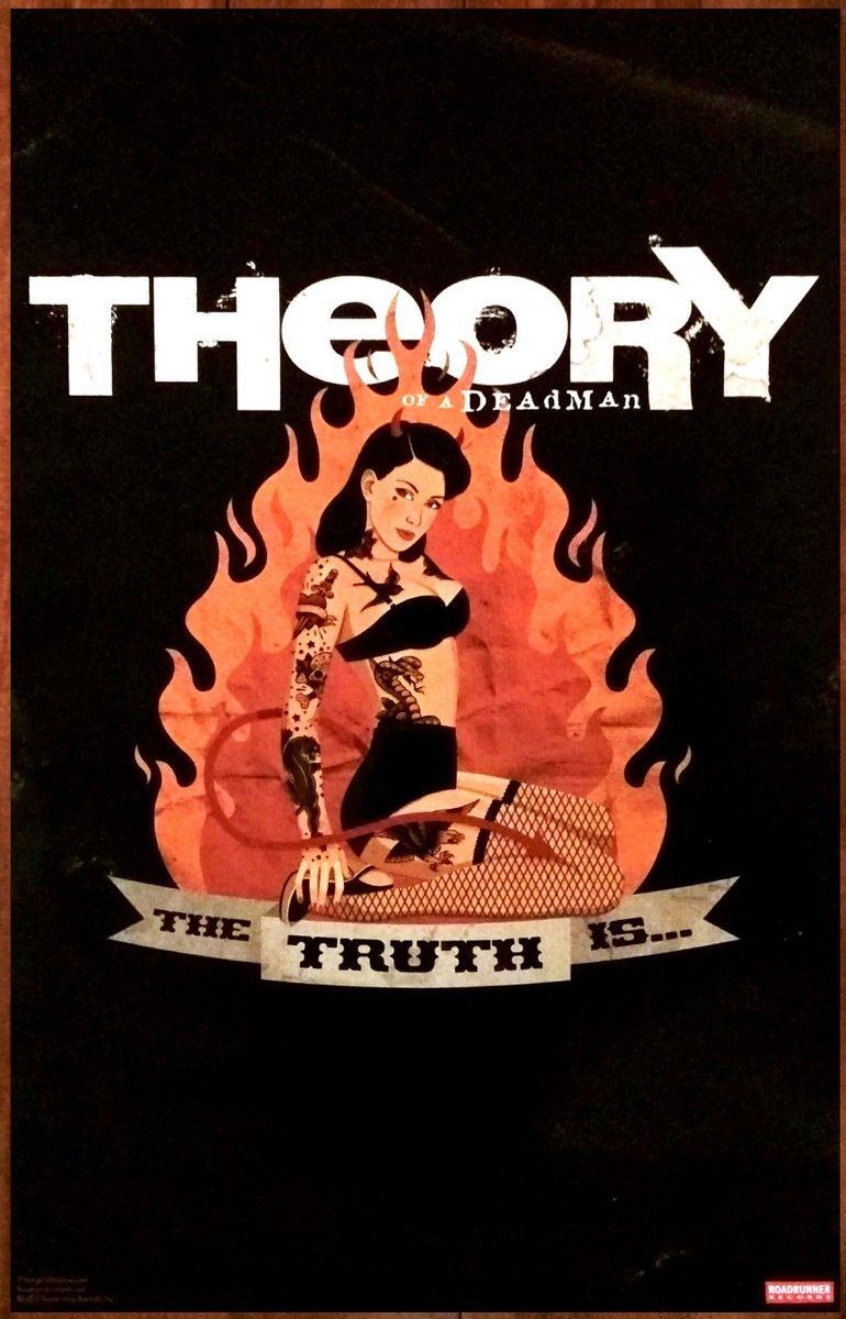 770x1200 THEORY OF A DEADMAN The Truth Is Ltd Ed RARE New Poster +BONUS Rock Metal Poster