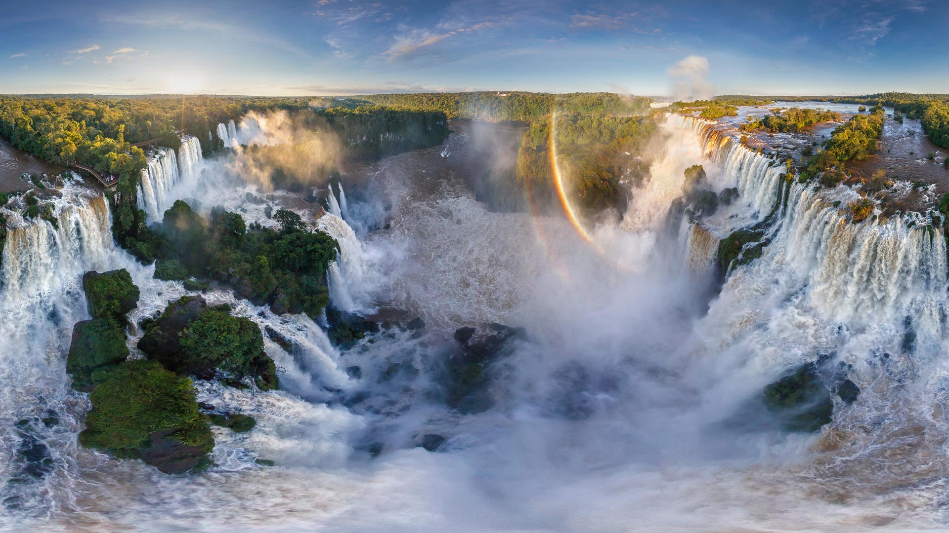 1920x1080 Bing image: Iguazu Falls at the border of Argentina and Brazil Wallpaper Gallery
