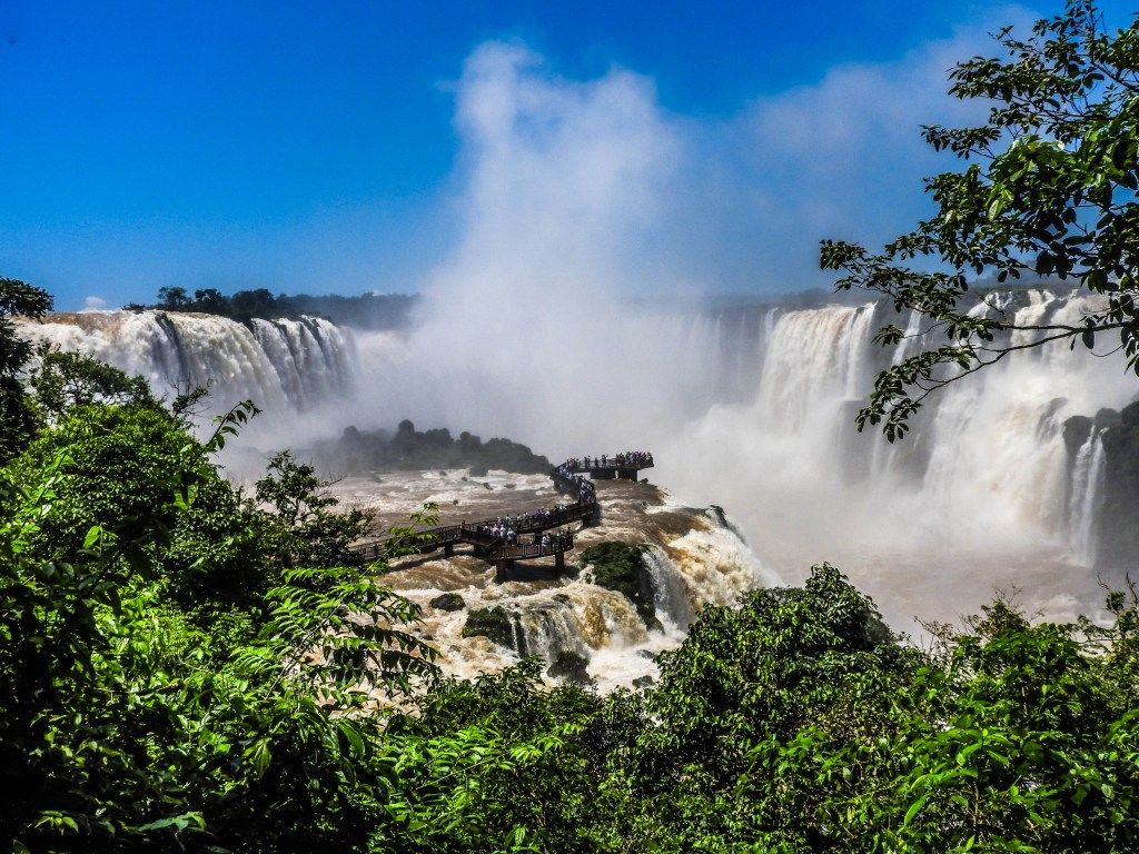1024x768 Iguazu Falls from Brazil Day 1 Around The Earth