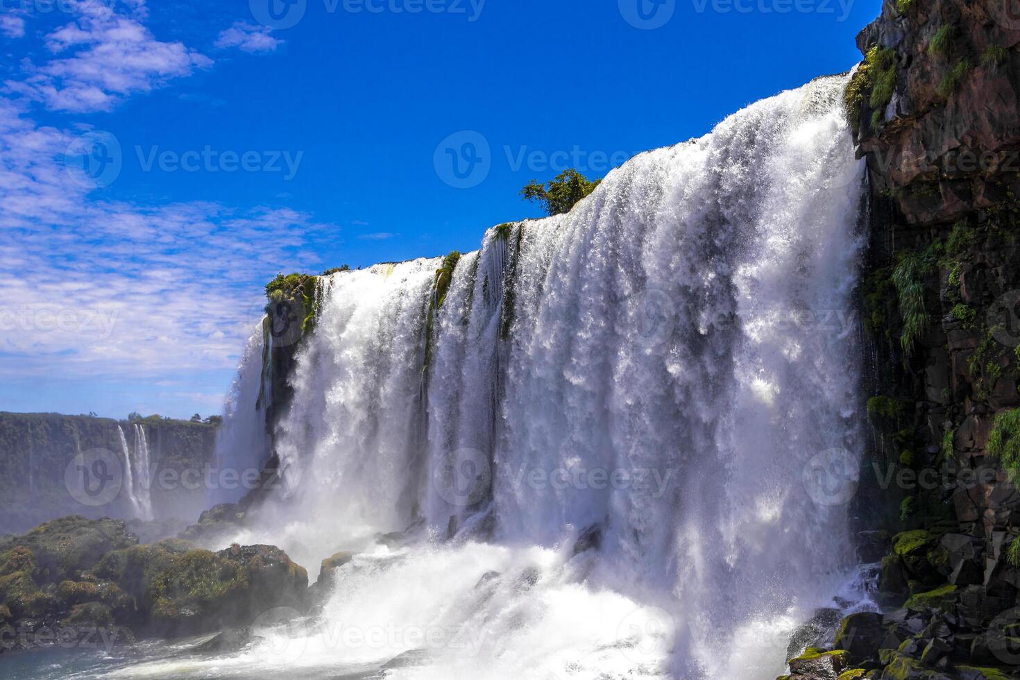 1470x980 Foz do Iguacu Iguazu Falls waterfall fall waterfalls and blue sky Argentina Brazil