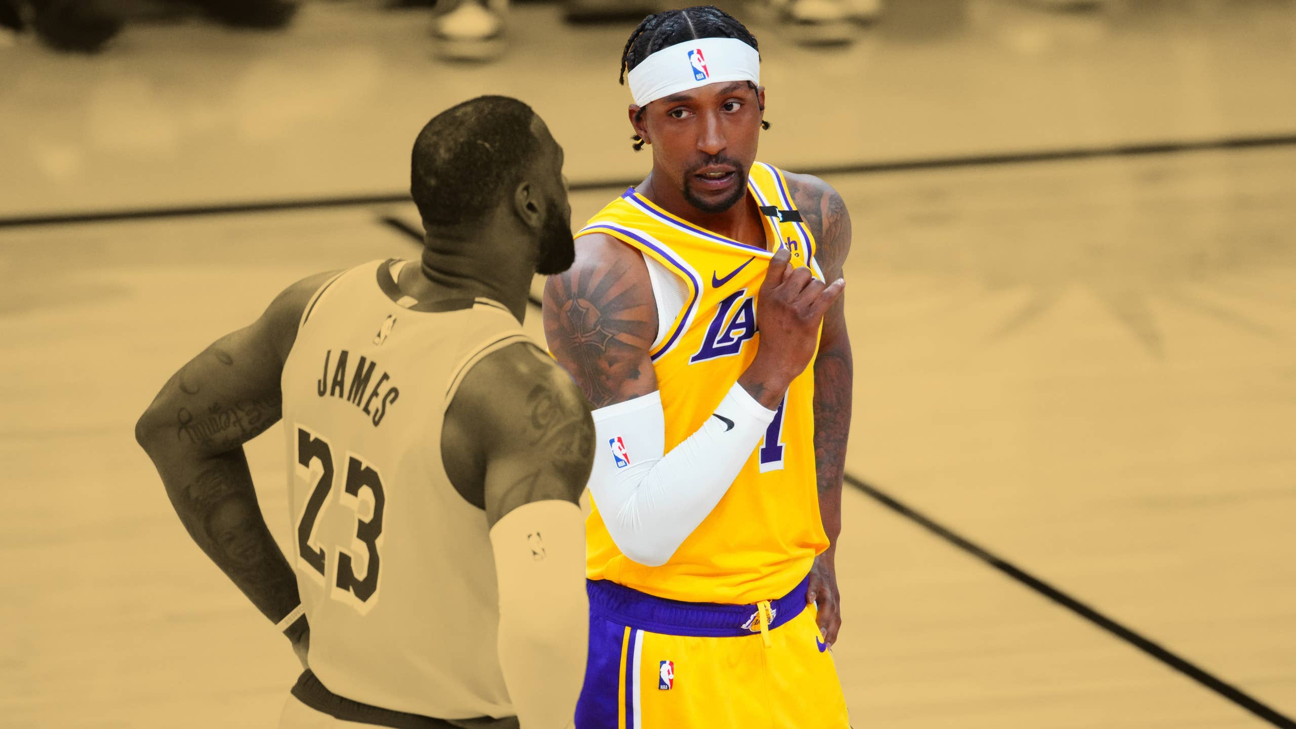 2560x1440 Kentavious Caldwell Pope On LeBron James And The Los Angeles Lakers “It Just Looks Like There's No Basketball Over There”