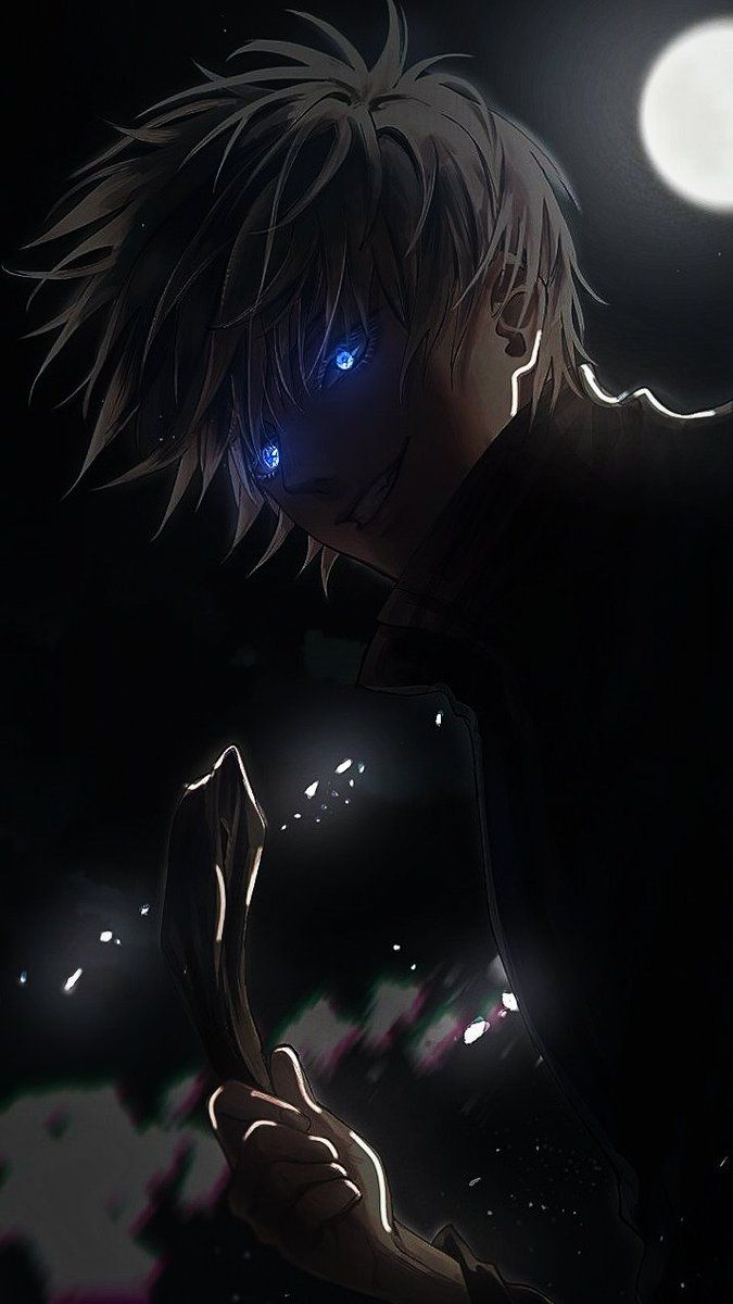 675x1200 Gojo Glowing Eyes Wallpaper