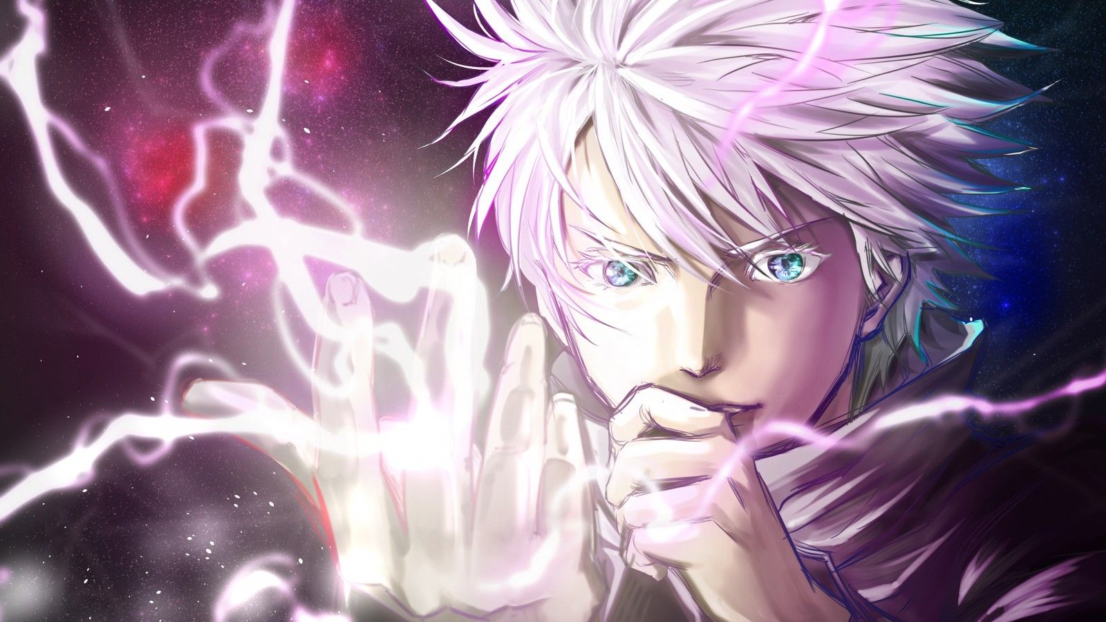 1600x900 Blue Eyes Satoru Gojo 4K HD Jujutsu Kaisen Wallpaper