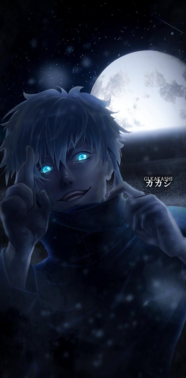 630x1280 Satoru Gojo's Blue Eyes Wallpaper