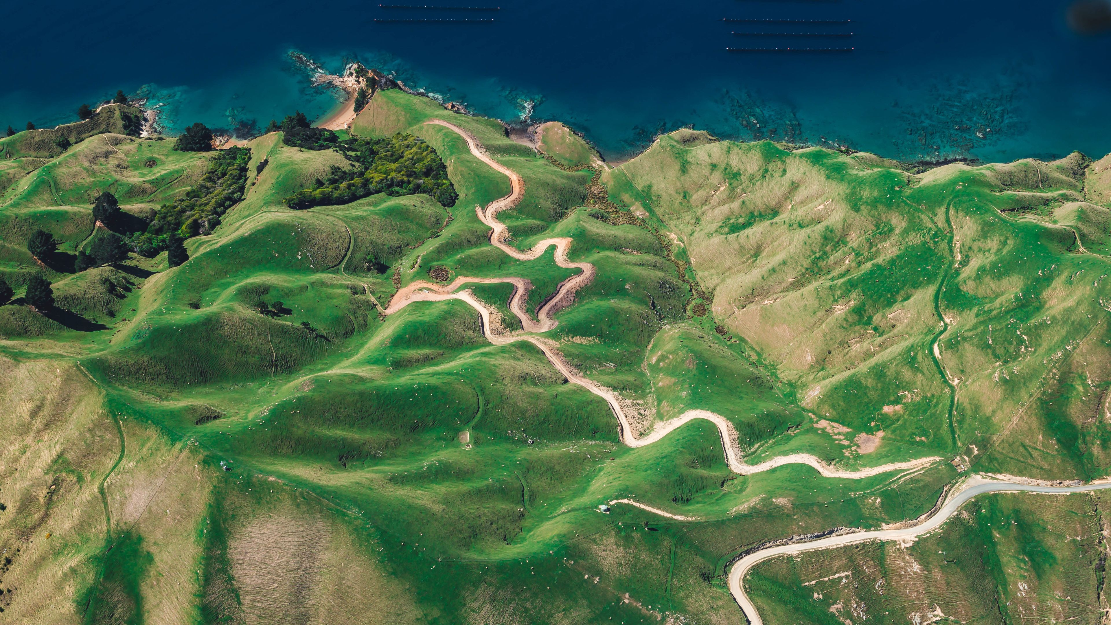 3840x2160 Wallpaper D Urville Island New Zealand, Te Ika A Mui North Island, Water, Ecoregion, Nature, Background Free Image