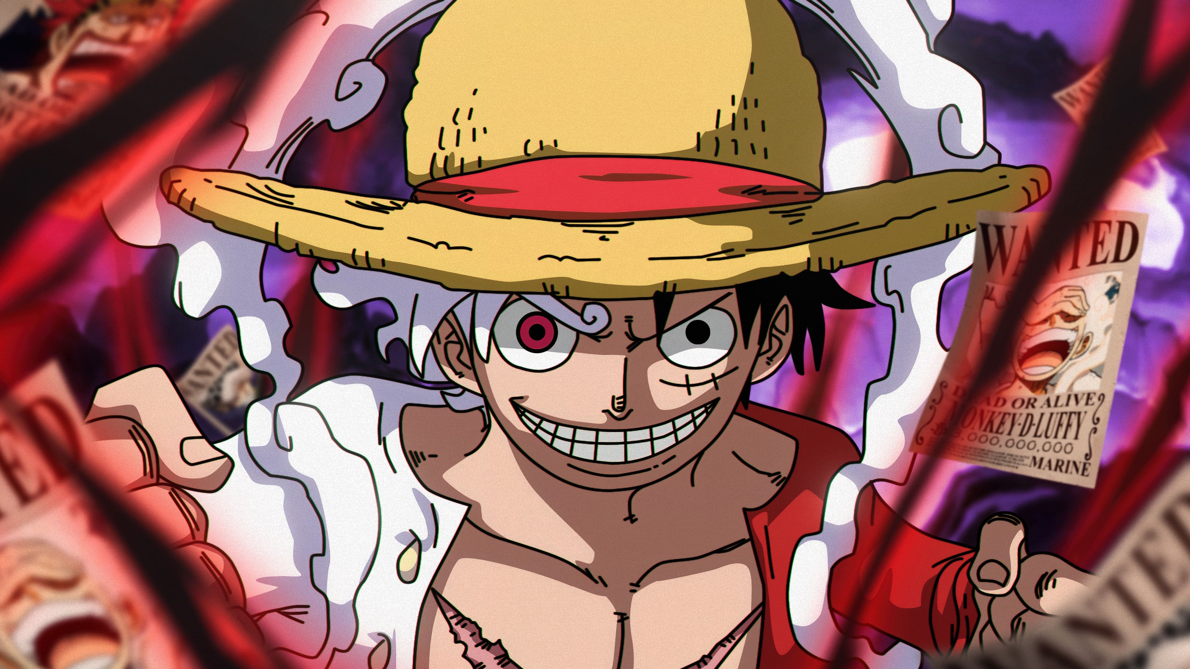 3840x2160 Monkey D. Luffy Wallpaper 4K, Gear Smiling, 5K