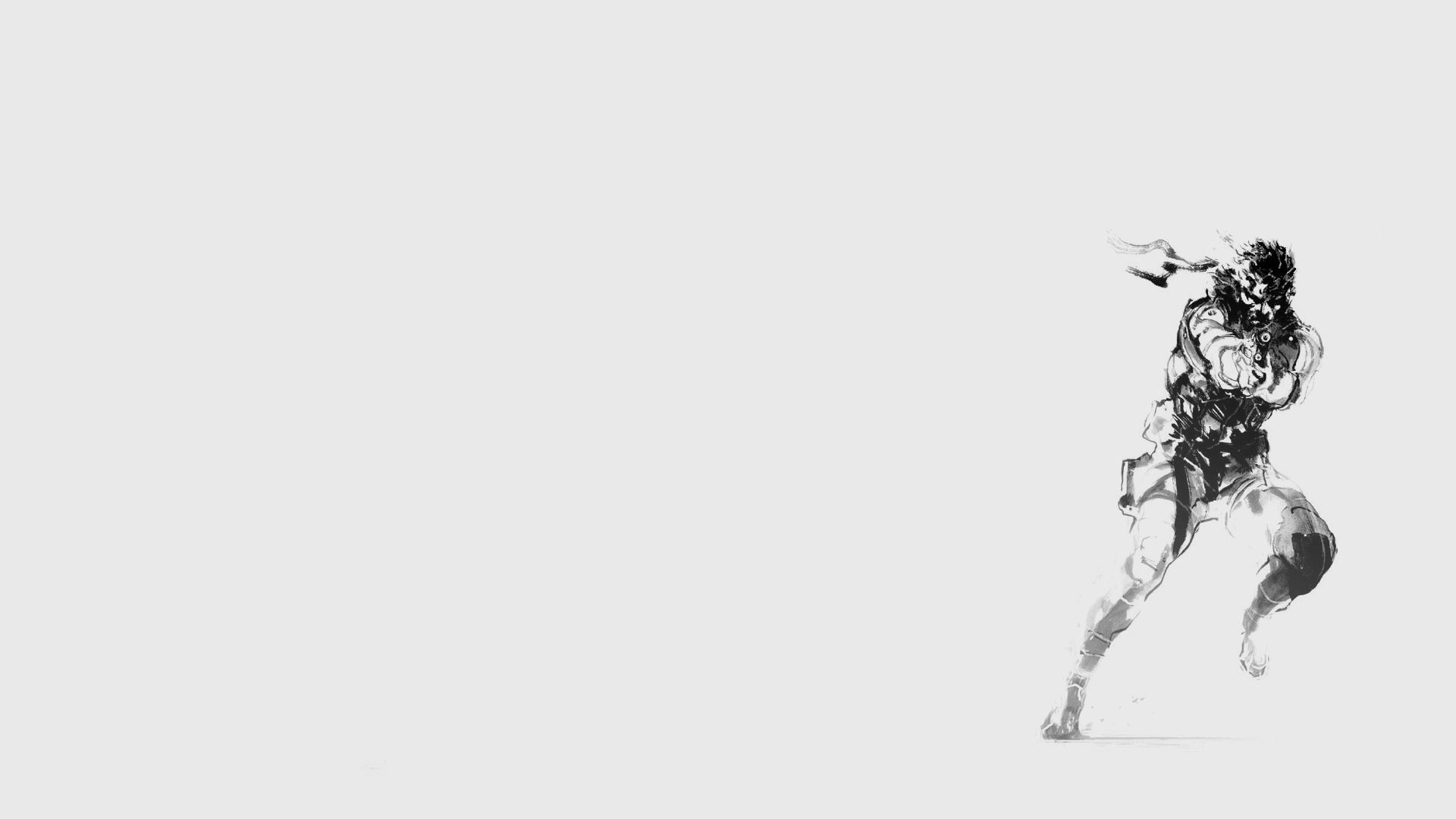 1920x1080 Wallpaper metal gear solid, games, Solid Snake, Metal Gear, Minimalism, mgs, minimalism for mobile and desktop, section игры, resolution 1920x1080