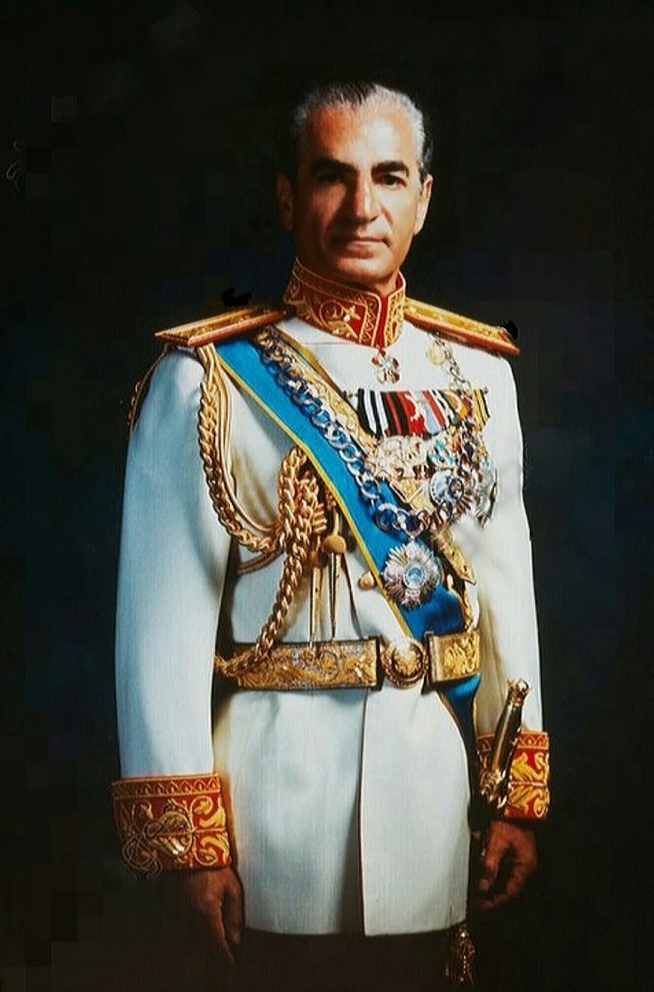 736x1116 H.I.M. Mohammad Reza Shah Pahlavi, Shahanshah Aryamehr, The Shah of Iran, The Shah wearing the gala uniform of the armed forces with the Pahlevi medal, Teheran, Iran, October 1971