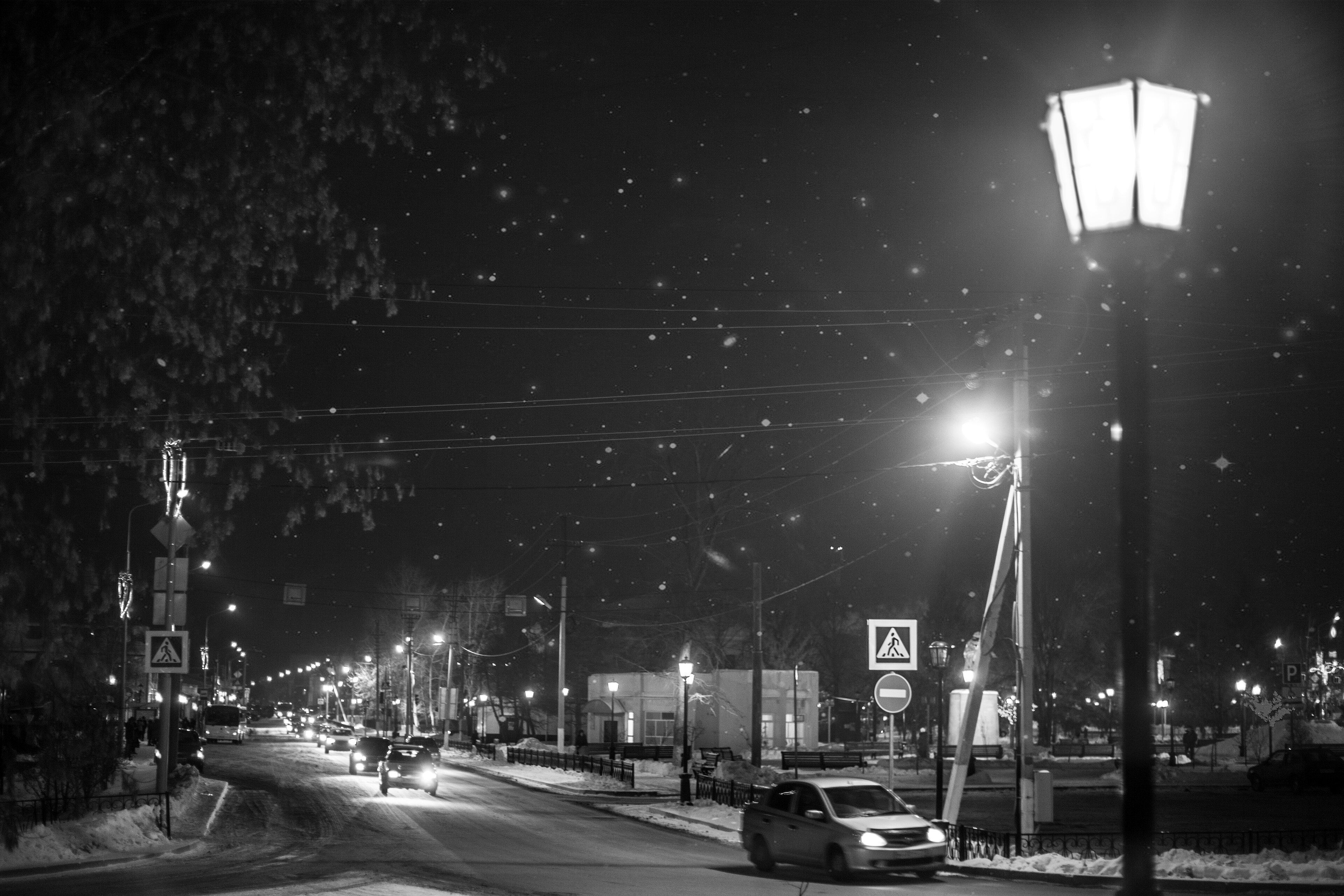 3840x2560 Russia. Night street