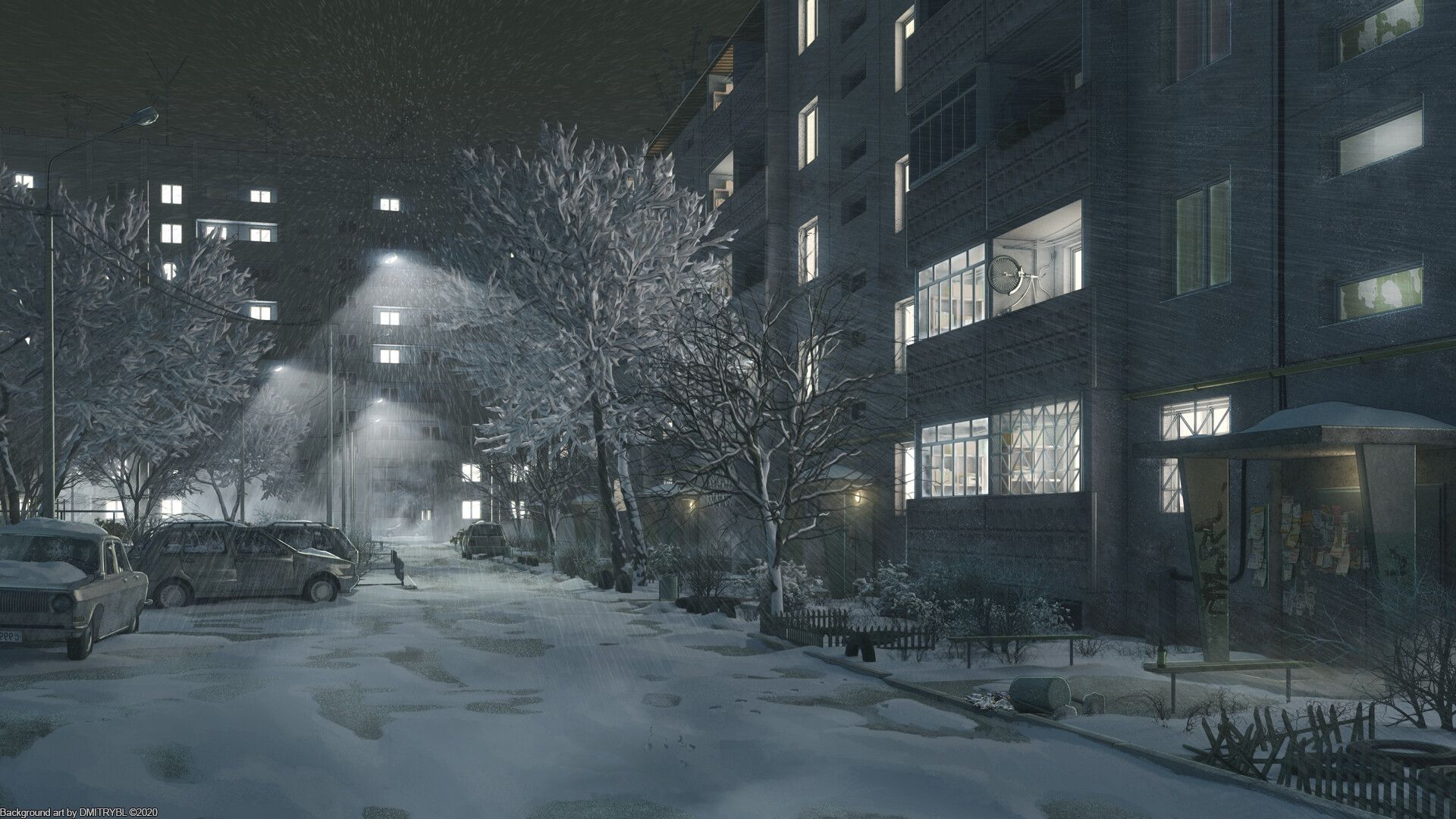 1920x1080 Hopless Winter Street