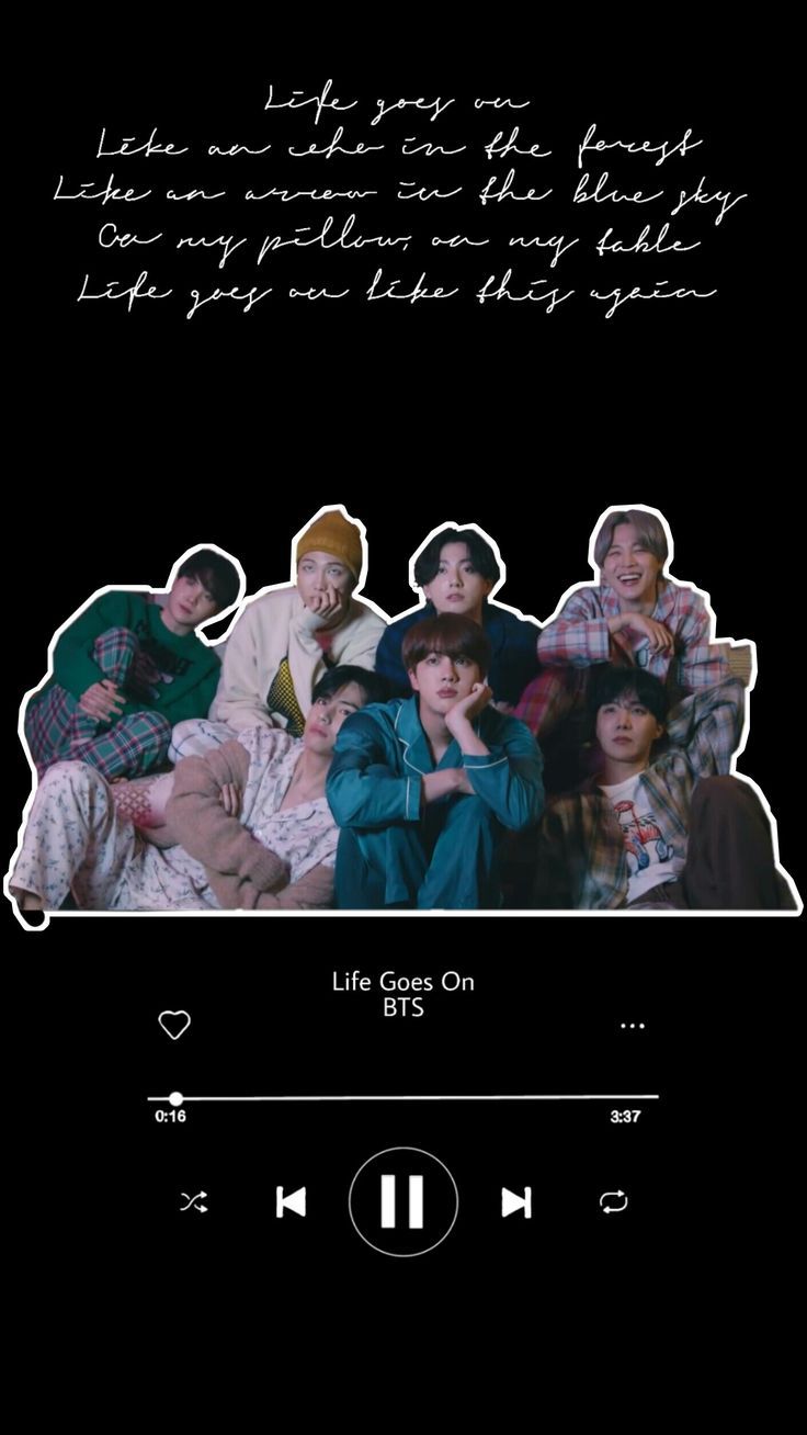 736x1308 bts life goes on black aesthetic wallpaper