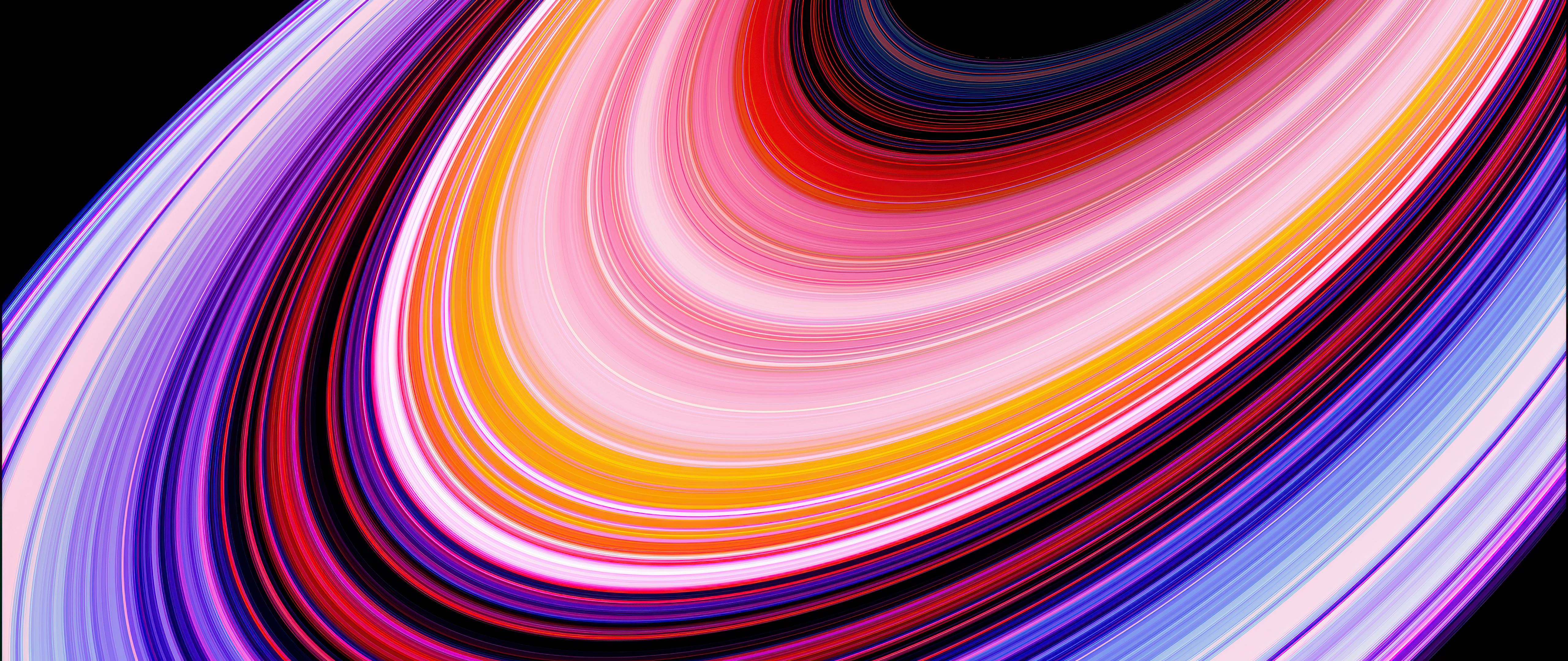 5120x2160 Planetary rings Wallpaper 4K, Ultrawide, Cosmic, Abstract art