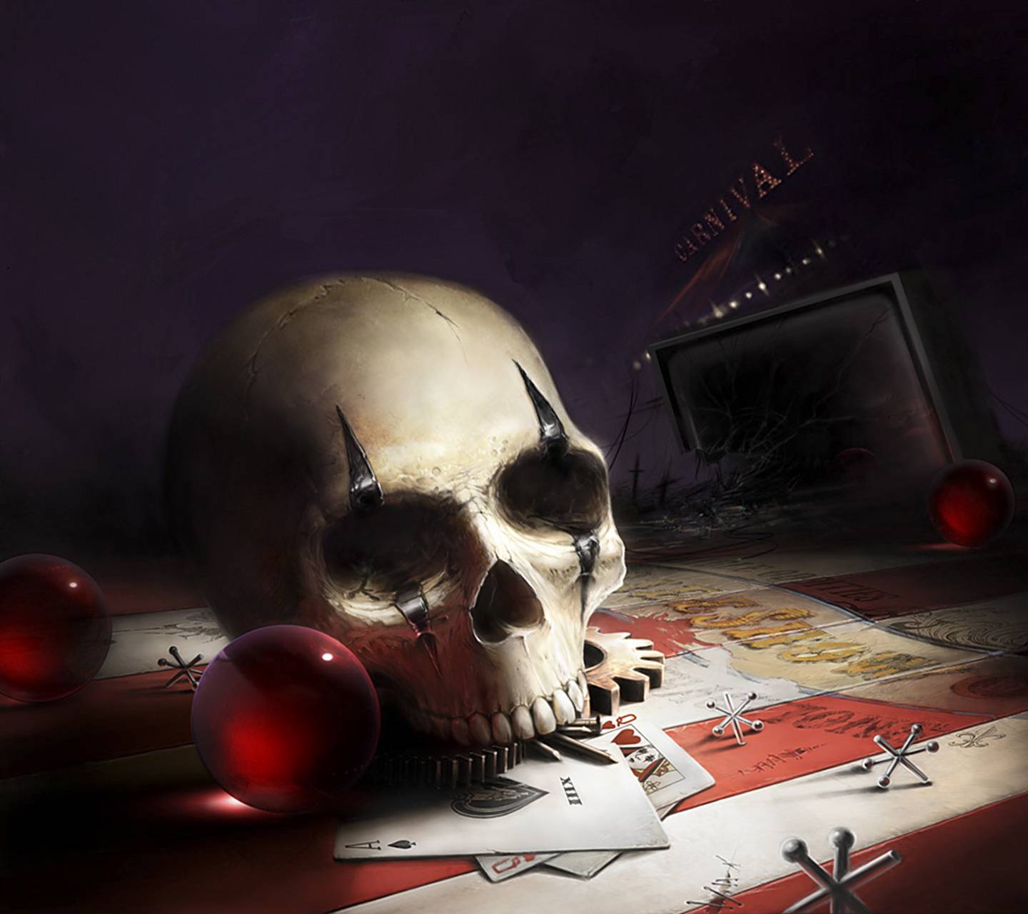 1440x1280 Dark Carnival wallpaper