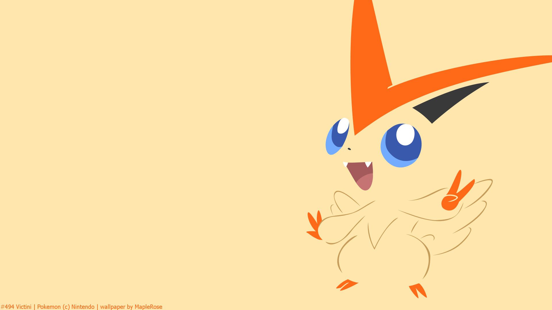 1920x1080 Victini Wallpaper. Victini Wallpaper, Victini Background and Cute Victini Wallpaper