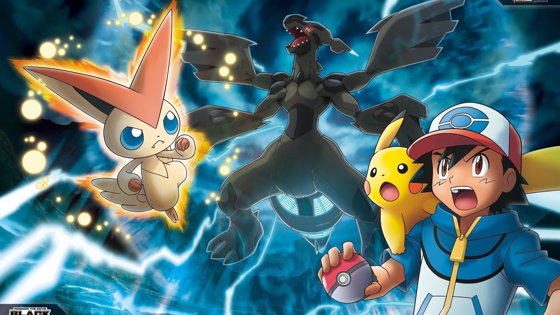 1920x1080 Free download Pokemon pikachu ash ketchum zekrom victini wallpaper 48267 [1920x1080] for your Desktop, Mobile & Tablet. Explore Pikachu and Ash Wallpaper. Pokemon Wallpaper Pikachu, Cute Pikachu Wallpaper, HD Pikachu Wallpaper