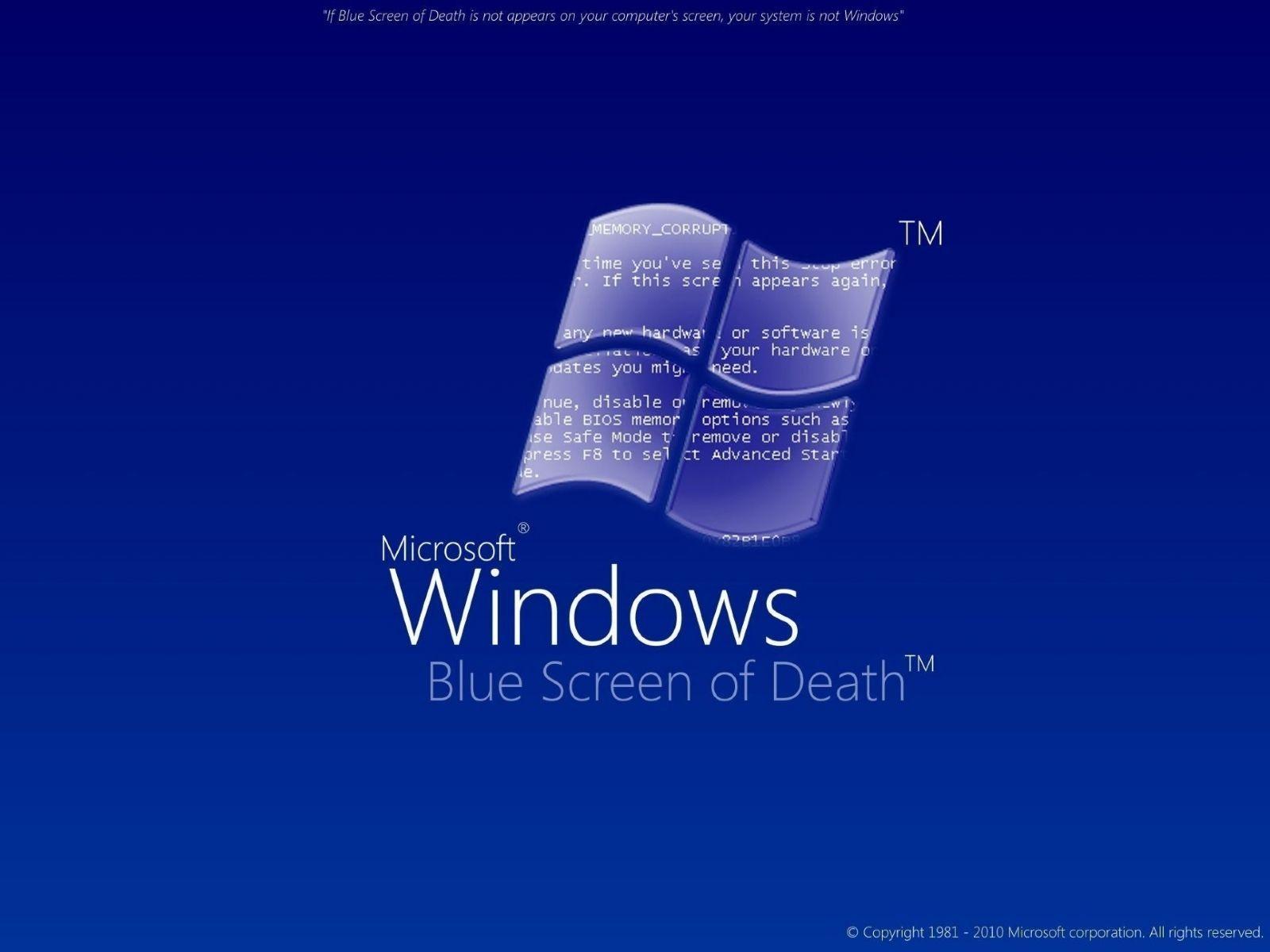 1600x1200 Computer: Windows, Blue Screen of Death, desktop wallpaper nr. 40489
