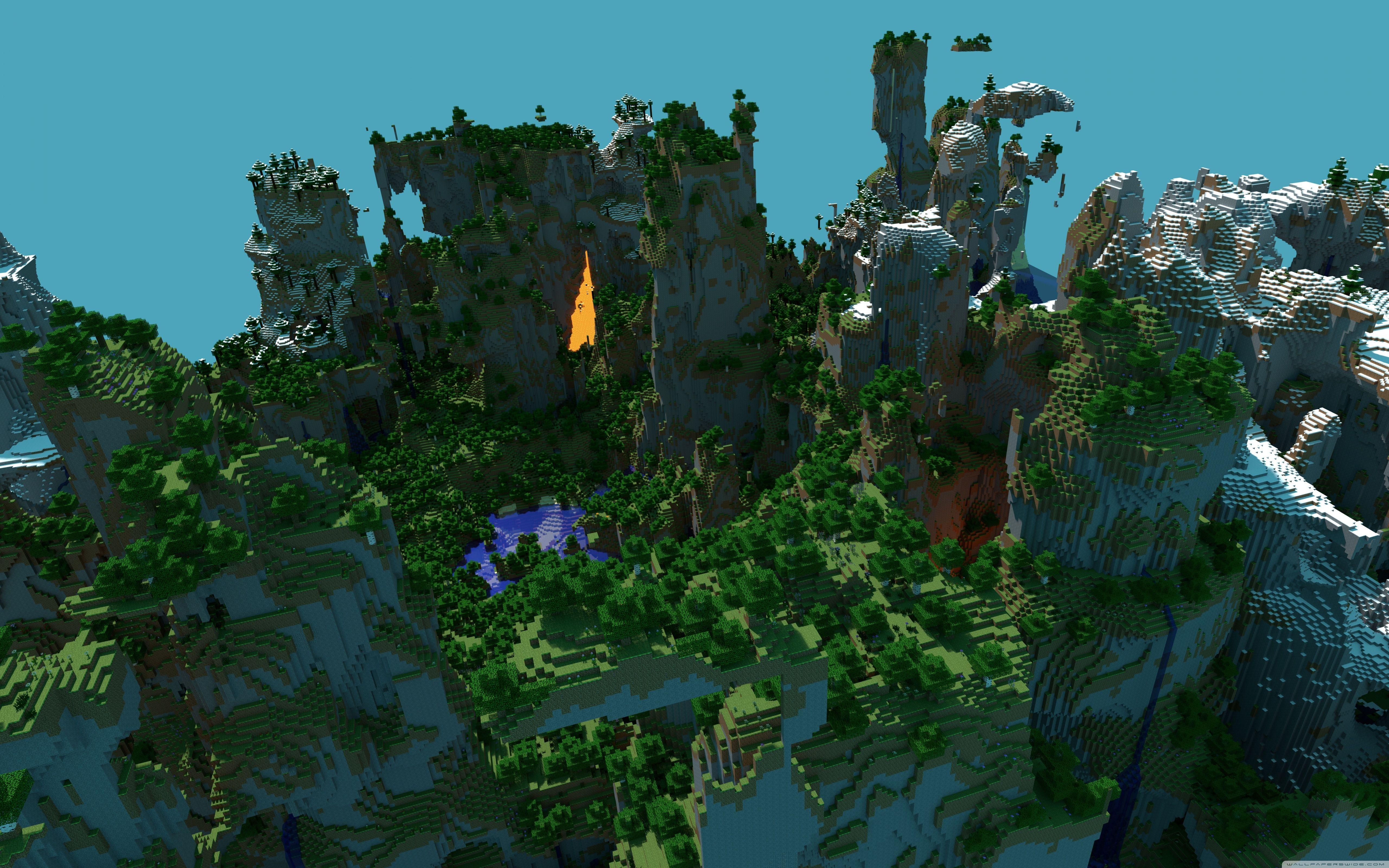 5120x3200 Minecraft Landscape ❤ 4K HD Desktop Wallpaper for • Wide & Ultra ...