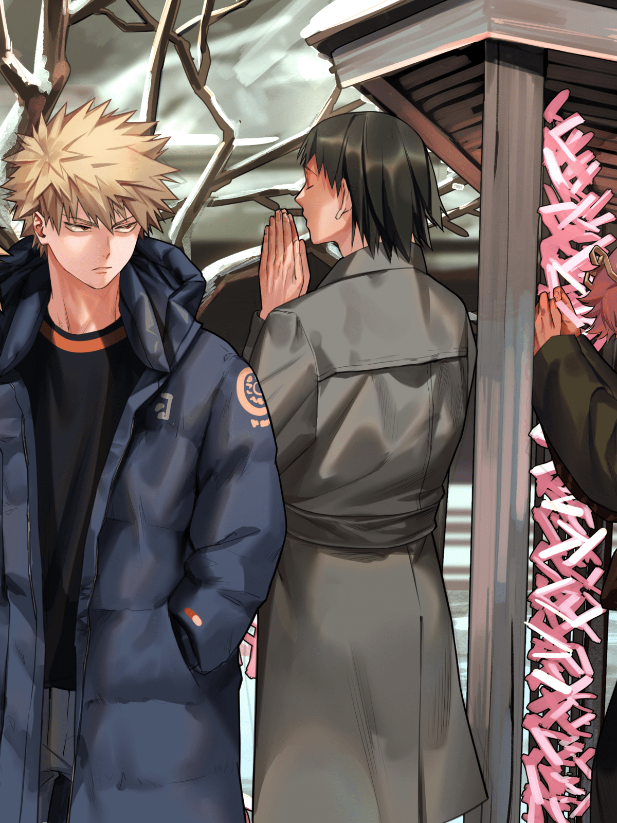 1200x1600 Download 1200x1600 Boku No Hero Academia, Kaminari Denki, Ashido Mina, Sero Hanta, Bakugou Katsuki Wallpaper